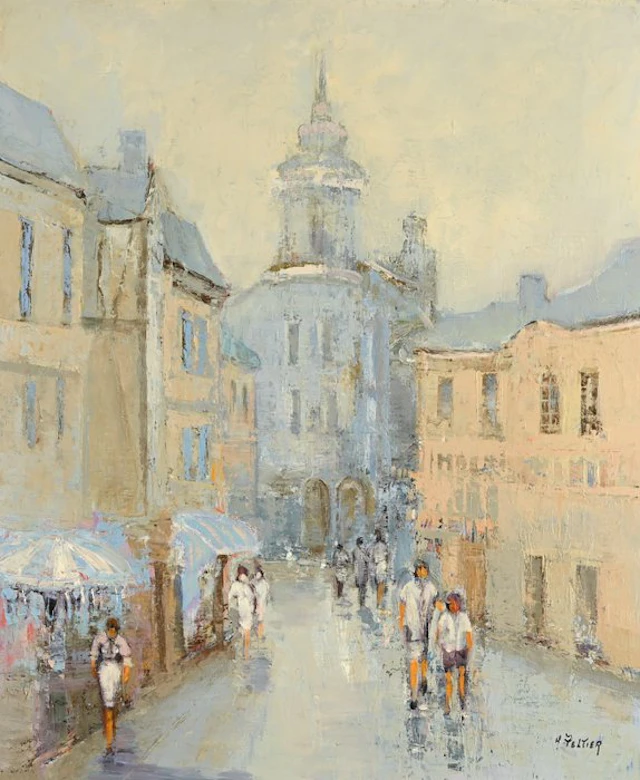 Marcel Peltier (1924-1998) - La rue des Ursulines