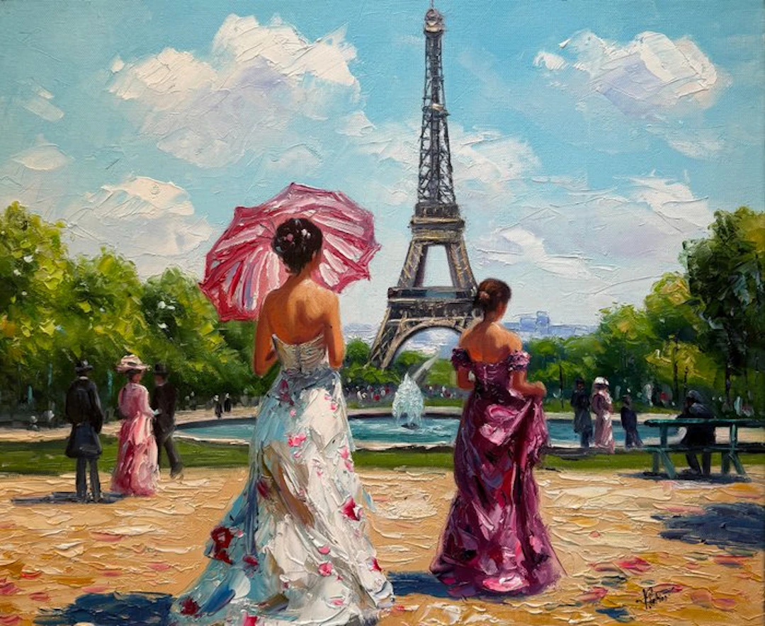 Vladimir Petrov (1945) - Promenade prés de la tour Eiffel