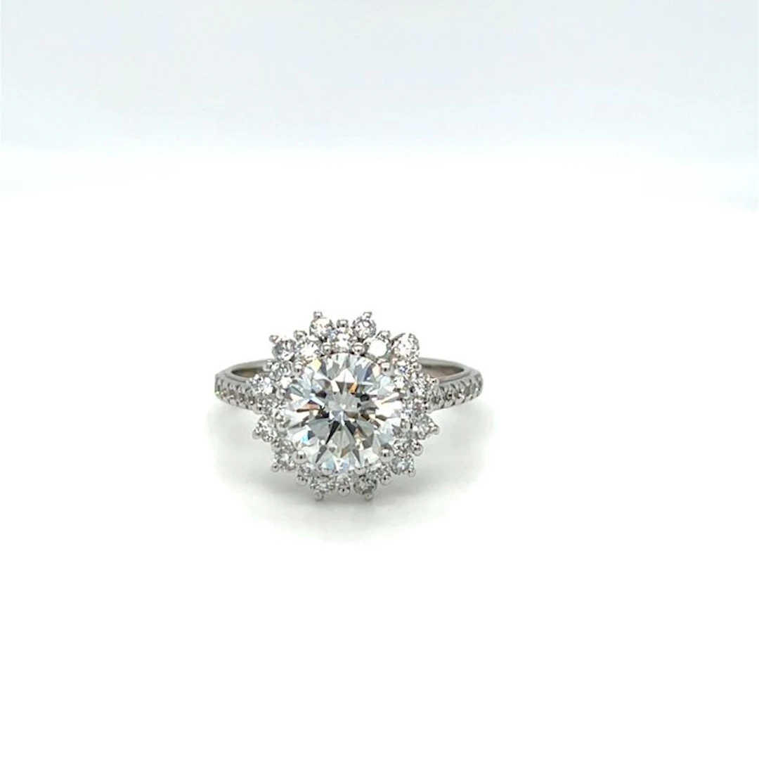 Ring - 18 kt. White gold - 2.49ct. tw. Diamond (Lab-grown) - Diamond