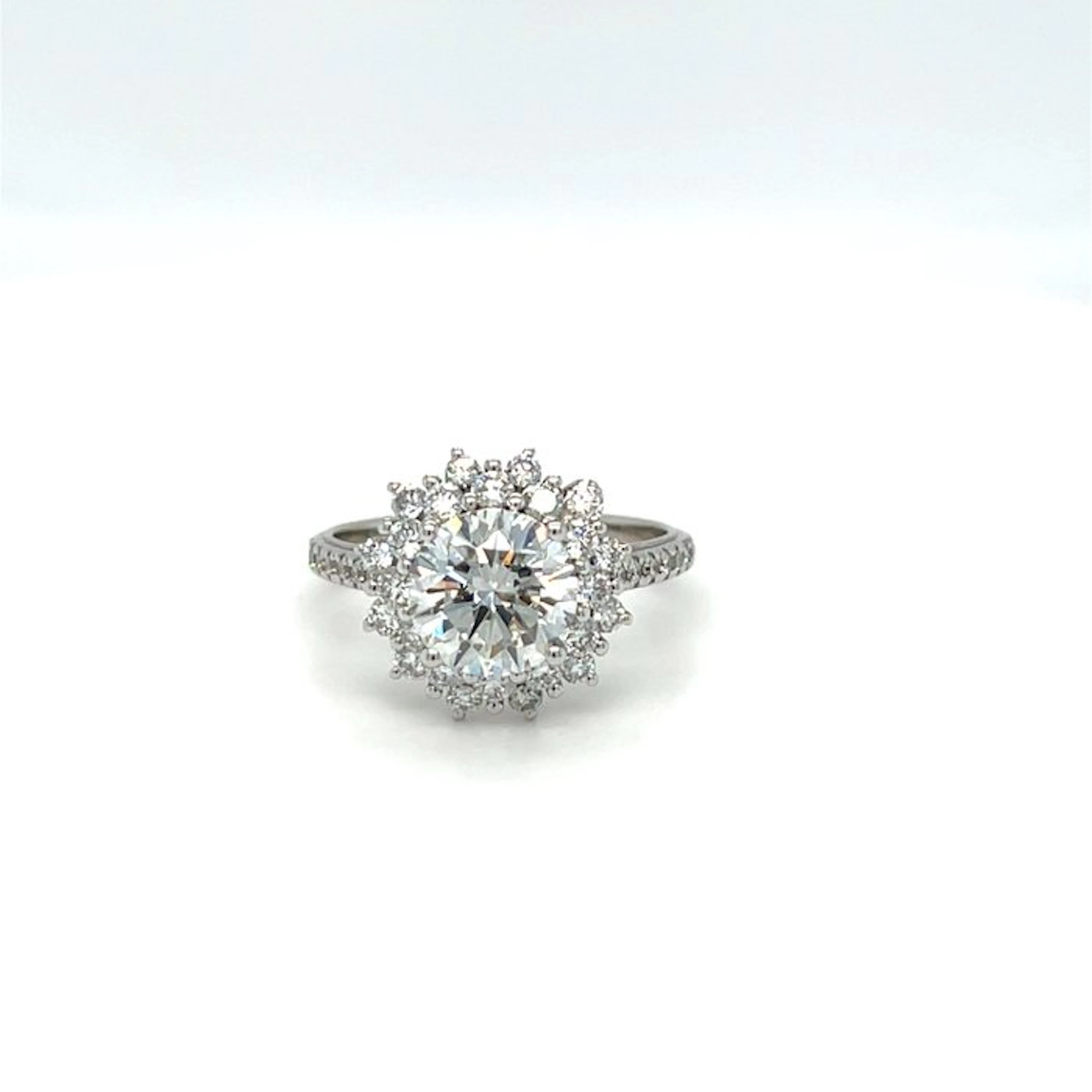 Ring - 18 kt. White gold - 2.49ct. tw. Diamond (Lab-grown) - Diamond