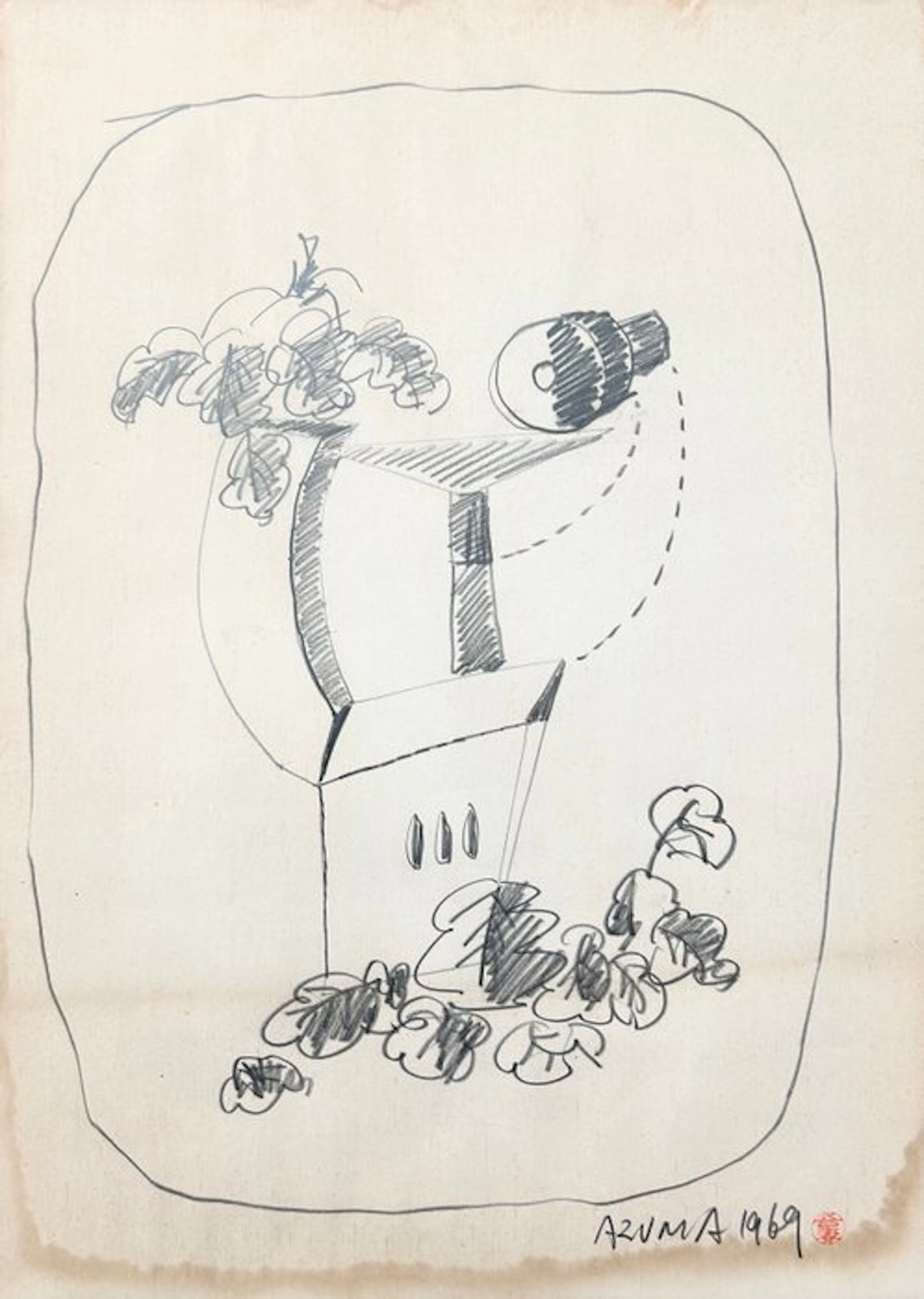 Kengiro Azuma (1926–2016) - Senza titolo - disegno a...