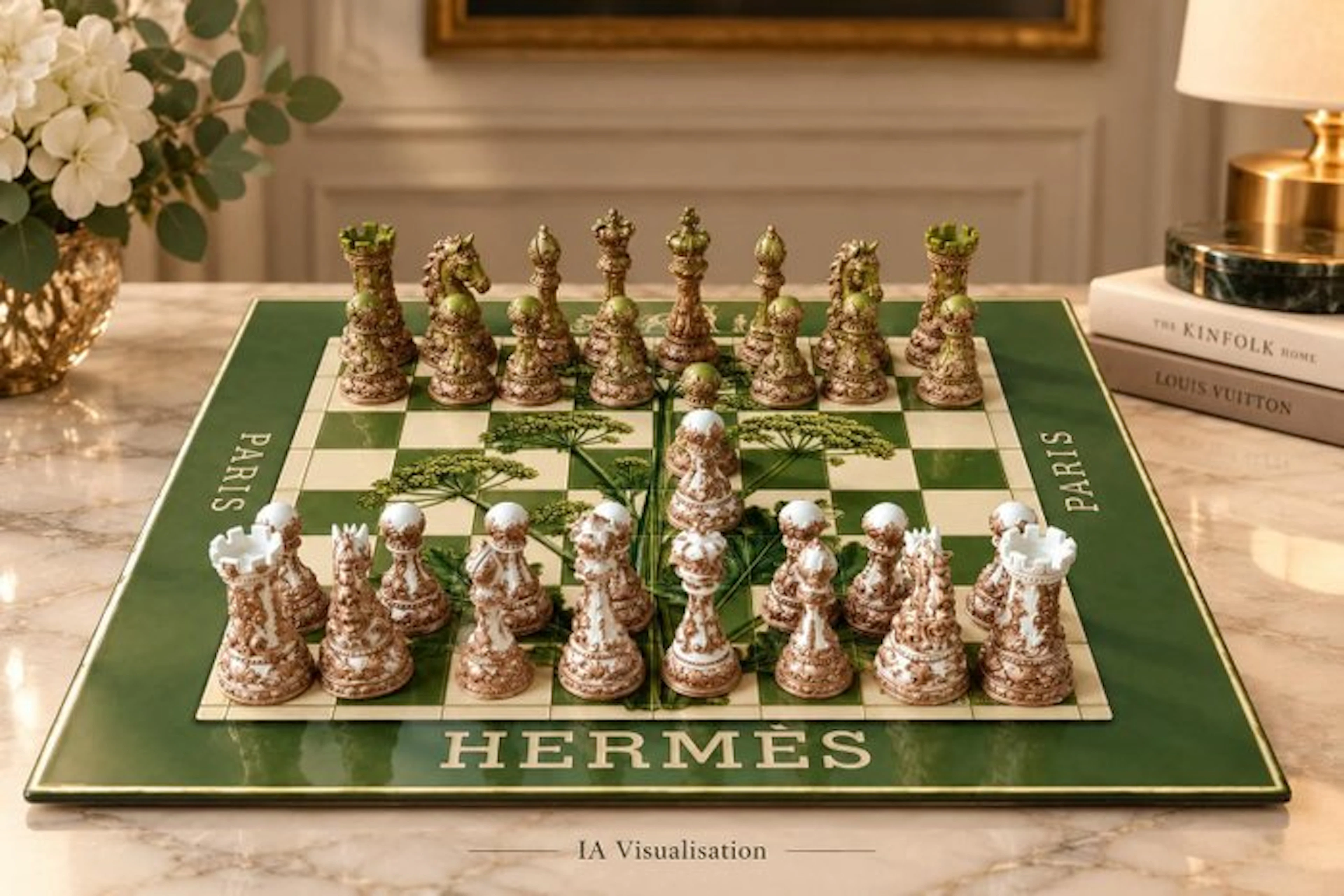 Dominique Kleiner - HERMÈS – Jardin Impérial – Échiquier...