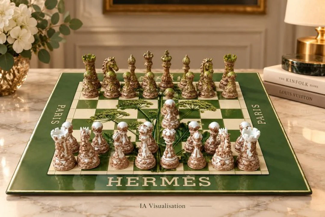 Dominique Kleiner - HERMÈS – Jardin Impérial – Échiquier...