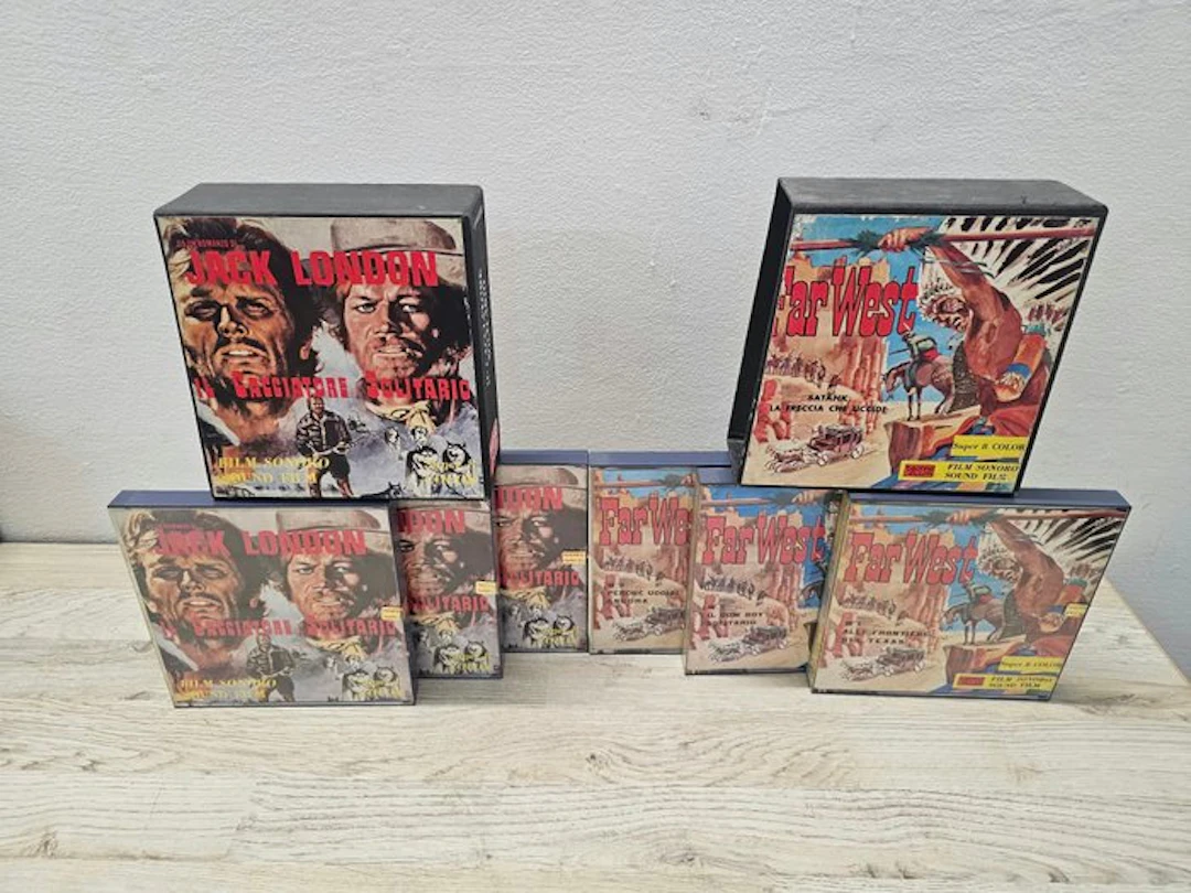 Techno Film Lotto di 6 Pellicole Super 8 Color Sonore Movie 8 mm