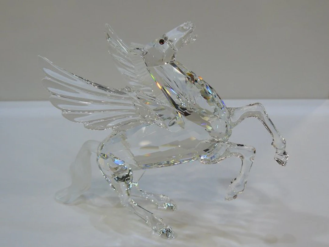 Swarovski - Adi Stocker - Sculpture, Pegaso - 10 cm - Crystal - 1998