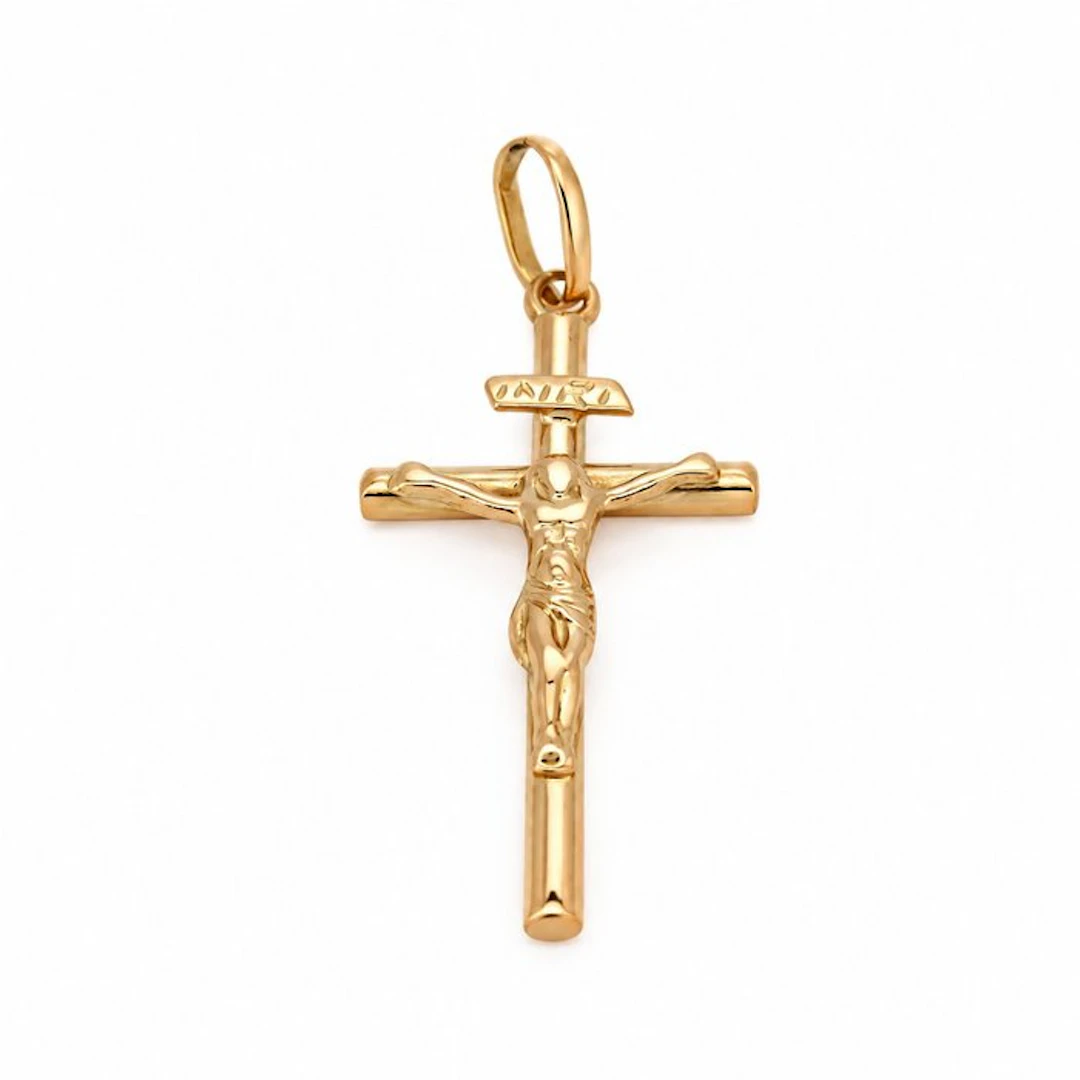 Pendant - 18 kt. Yellow gold - Made in Italy - Handmade