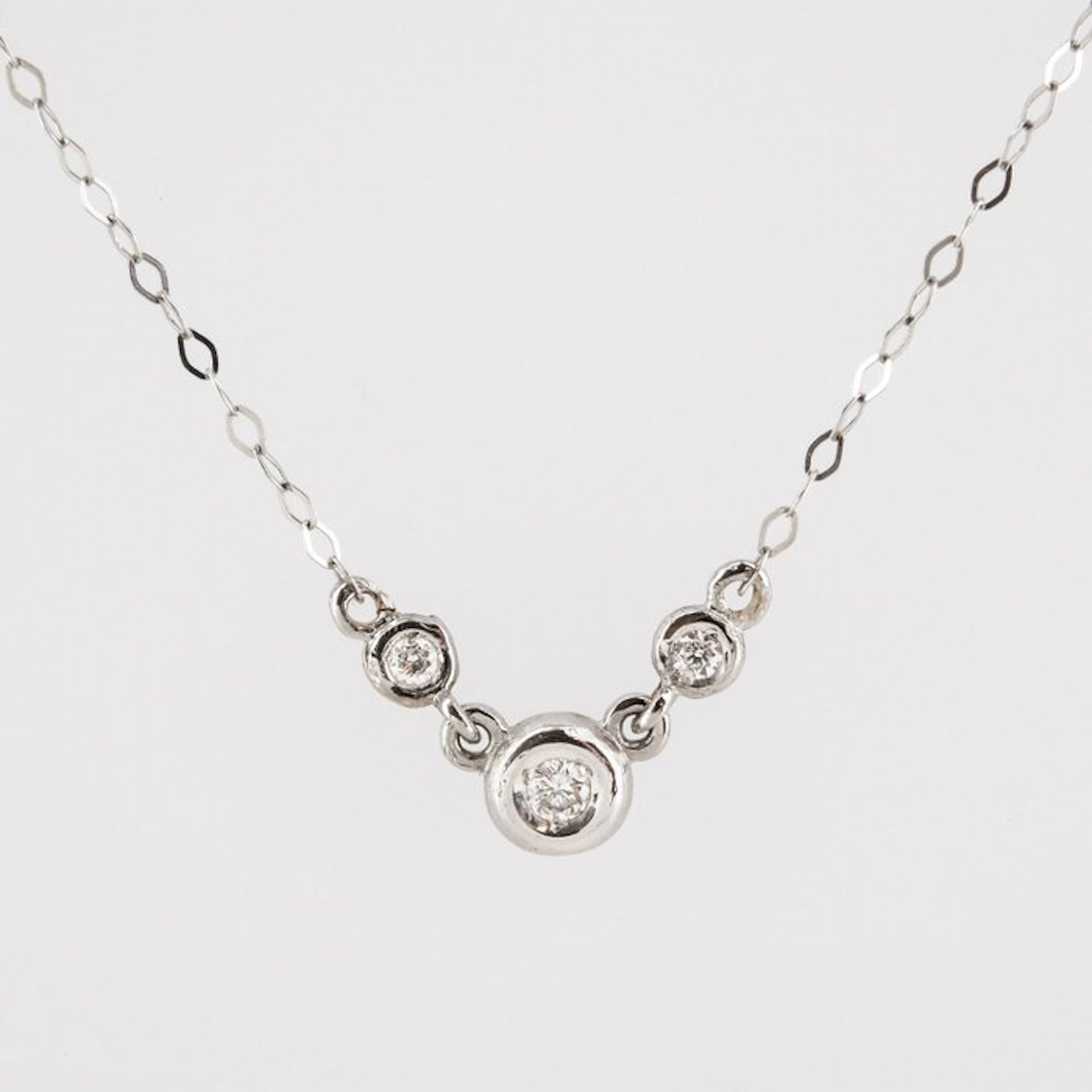 Pendant - 18 kt. White gold Diamond (Natural) - Diamond