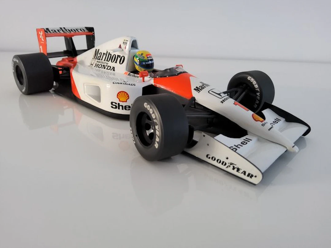 1:18 - Model race car - McLaren Honda MP4/6 1991 Ayrton...