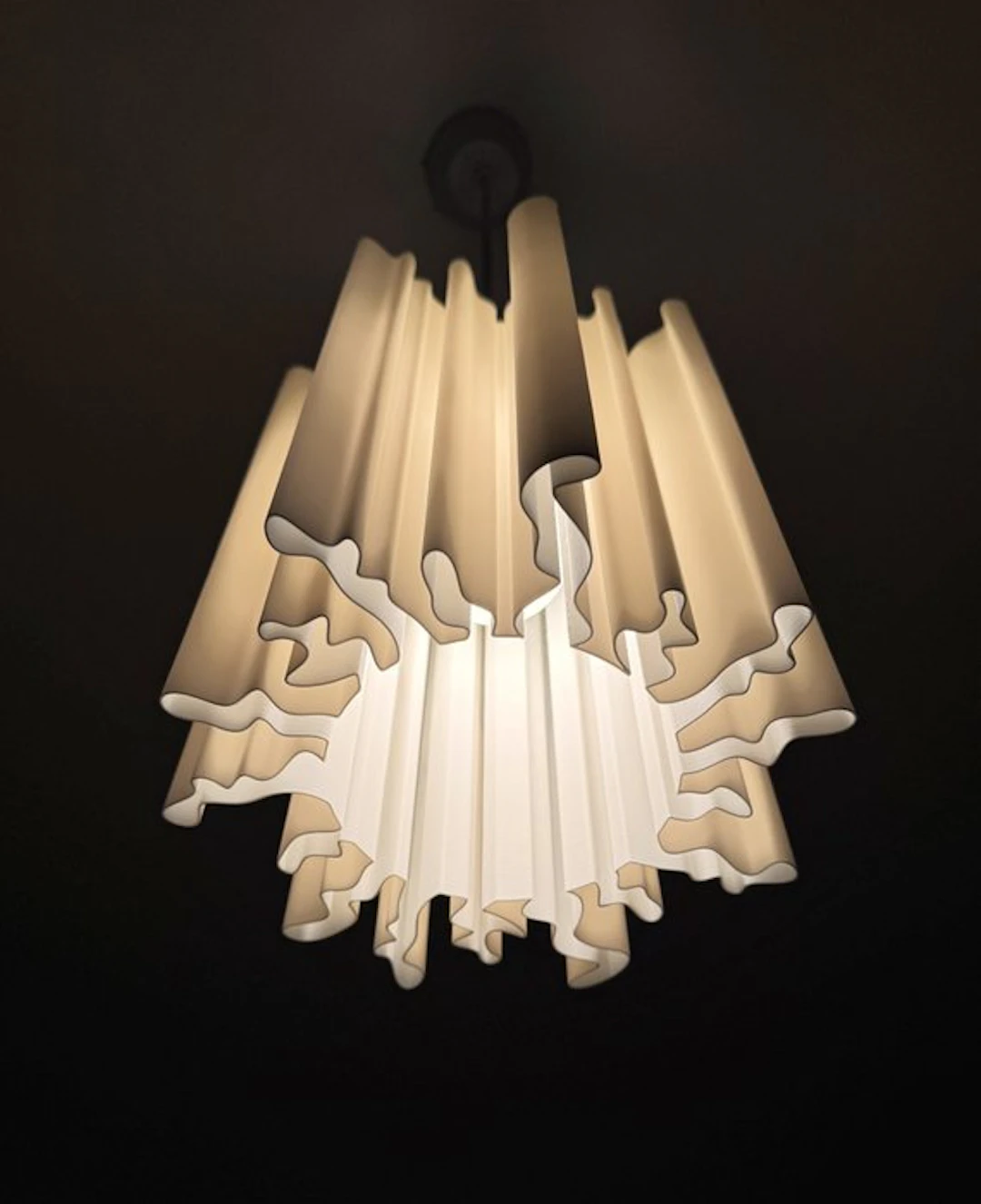 LL "Sonnensturm" Eco basiertes Material - Hanging lamp - ceiling lamp