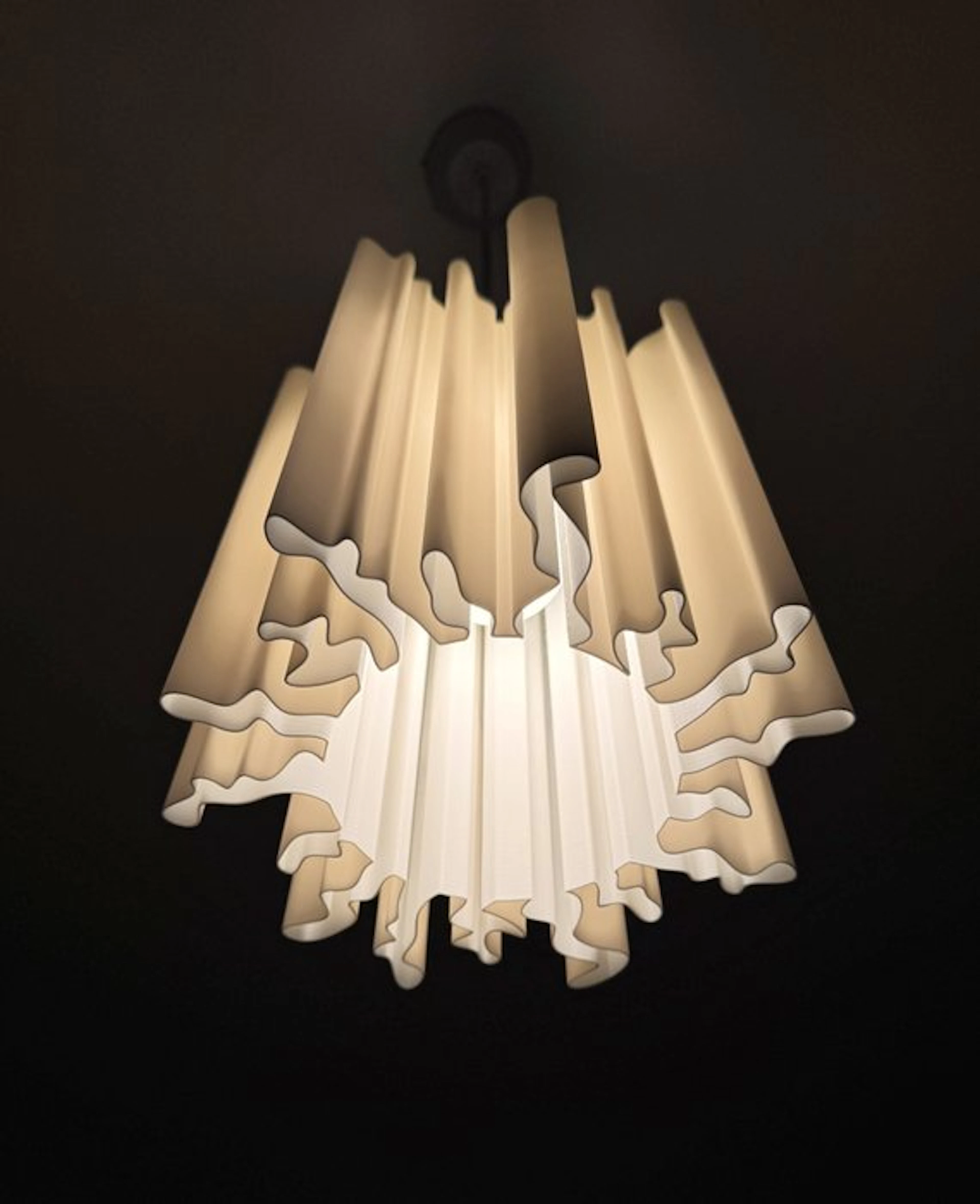 LL "Sonnensturm" Eco basiertes Material - Hanging lamp - ceiling lamp