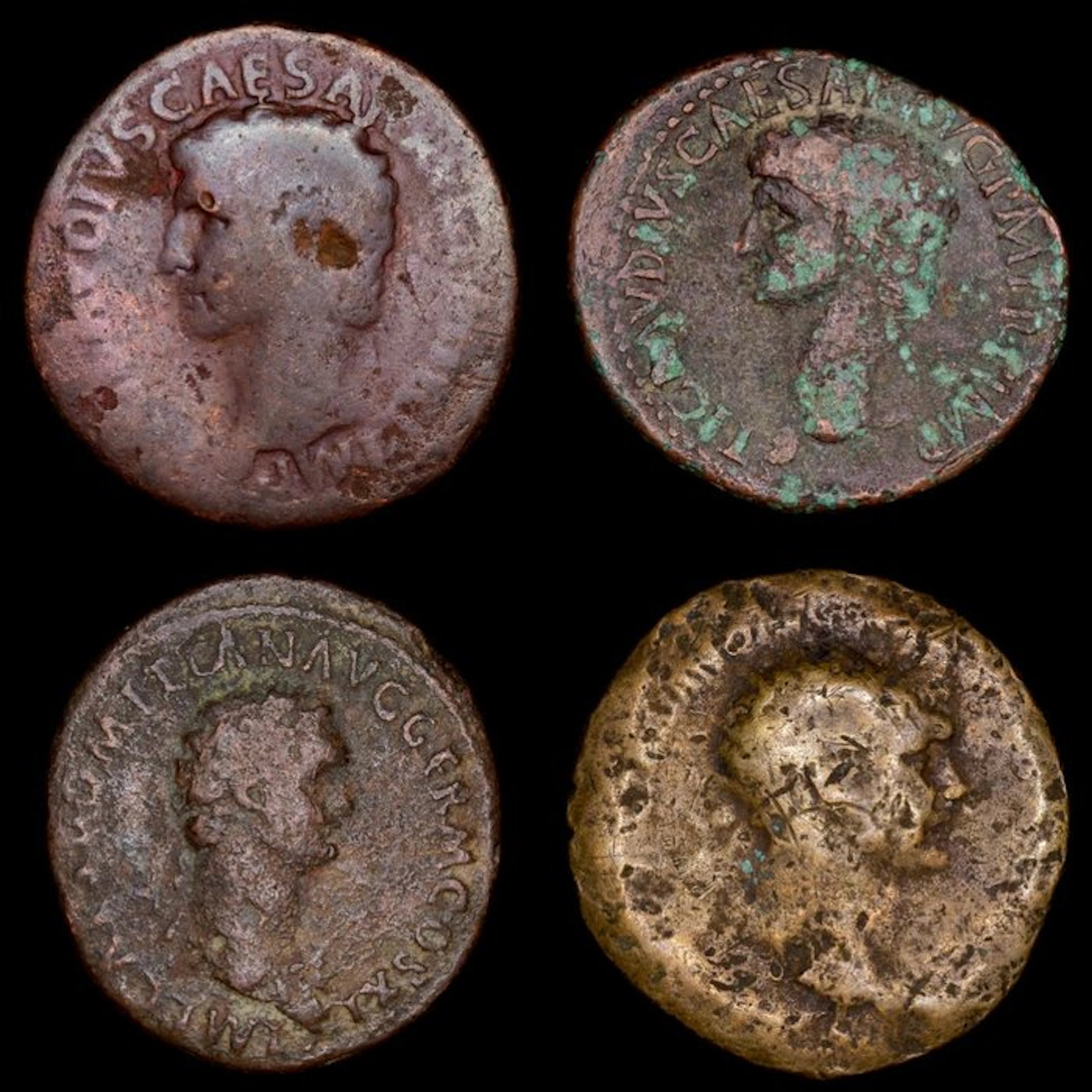 Roman Empire Lote de 4 Ases Roma (No reserve price)