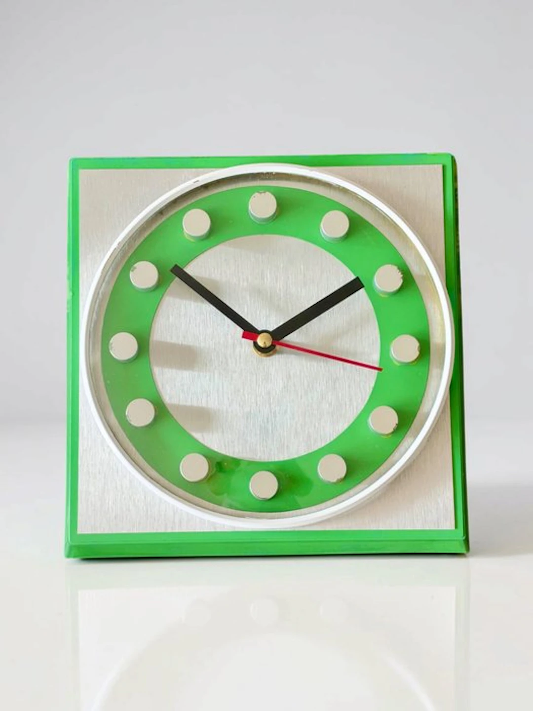 Wall clock - Juwelier Hörl Prototype - Mid-century modern Steel - 1970-1980