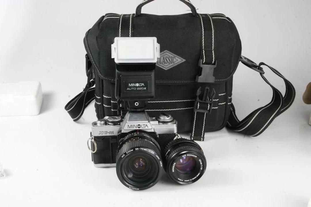 Minolta XG-M + Rokkor 1.7/50 + MD Zoom 35-70 mm - Single...