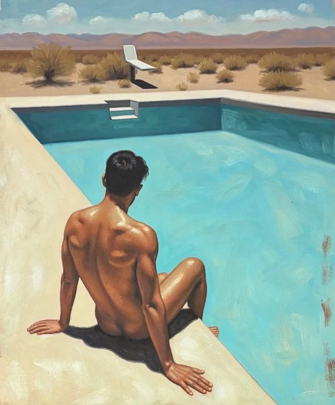 Alexy Berthelot - sensual pool in désert 9