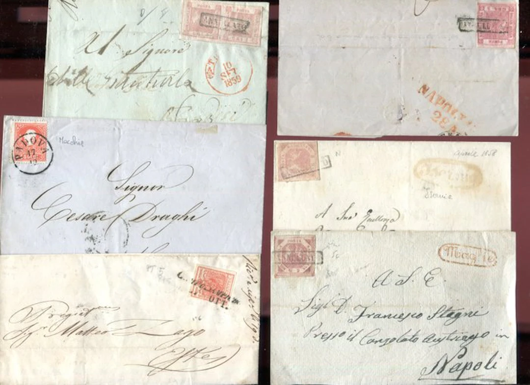Italian Ancient States 1850/1859 - Four letters