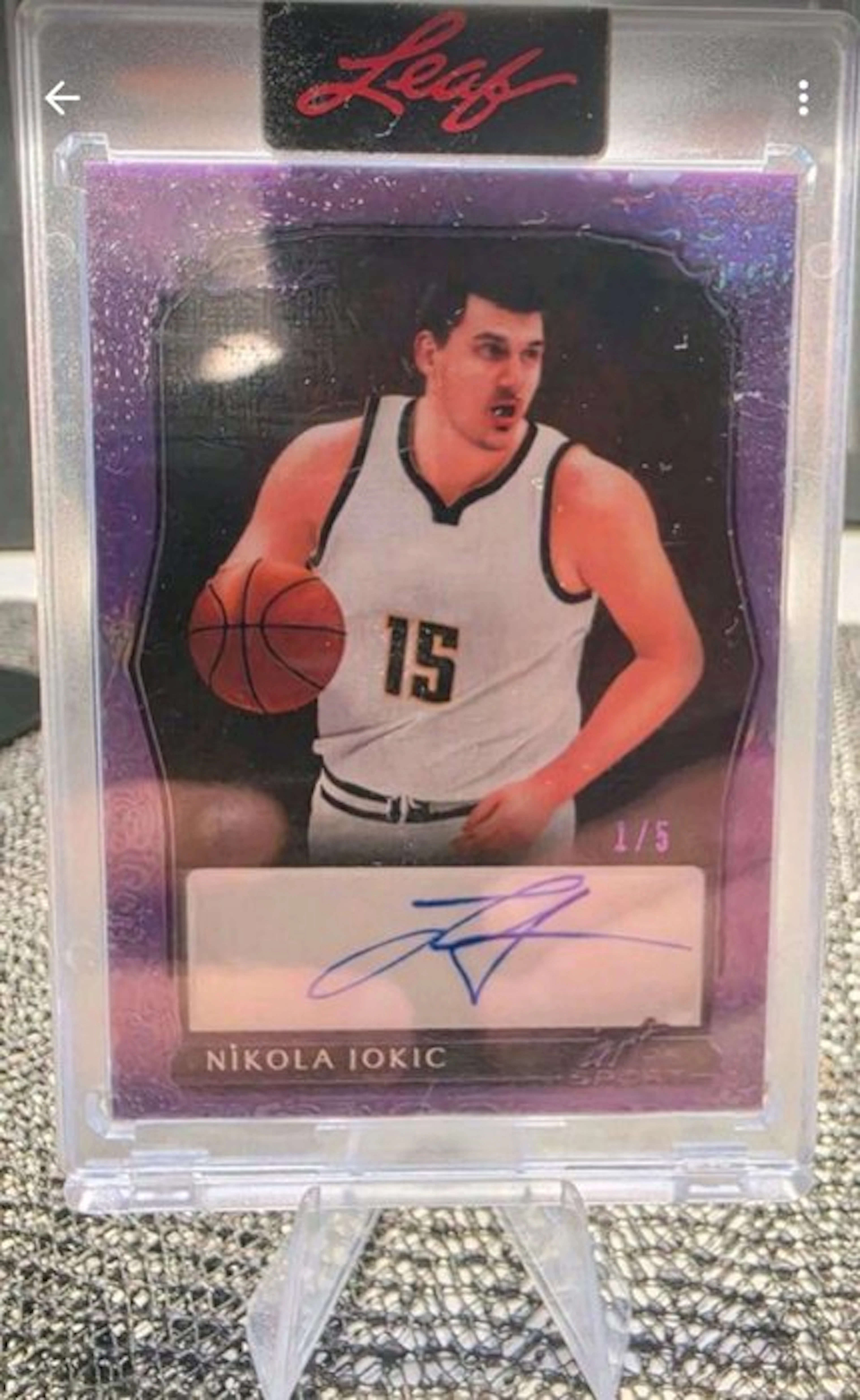 Leaf - Nikola Jokic - (1/5) Parallel - Autographed Card