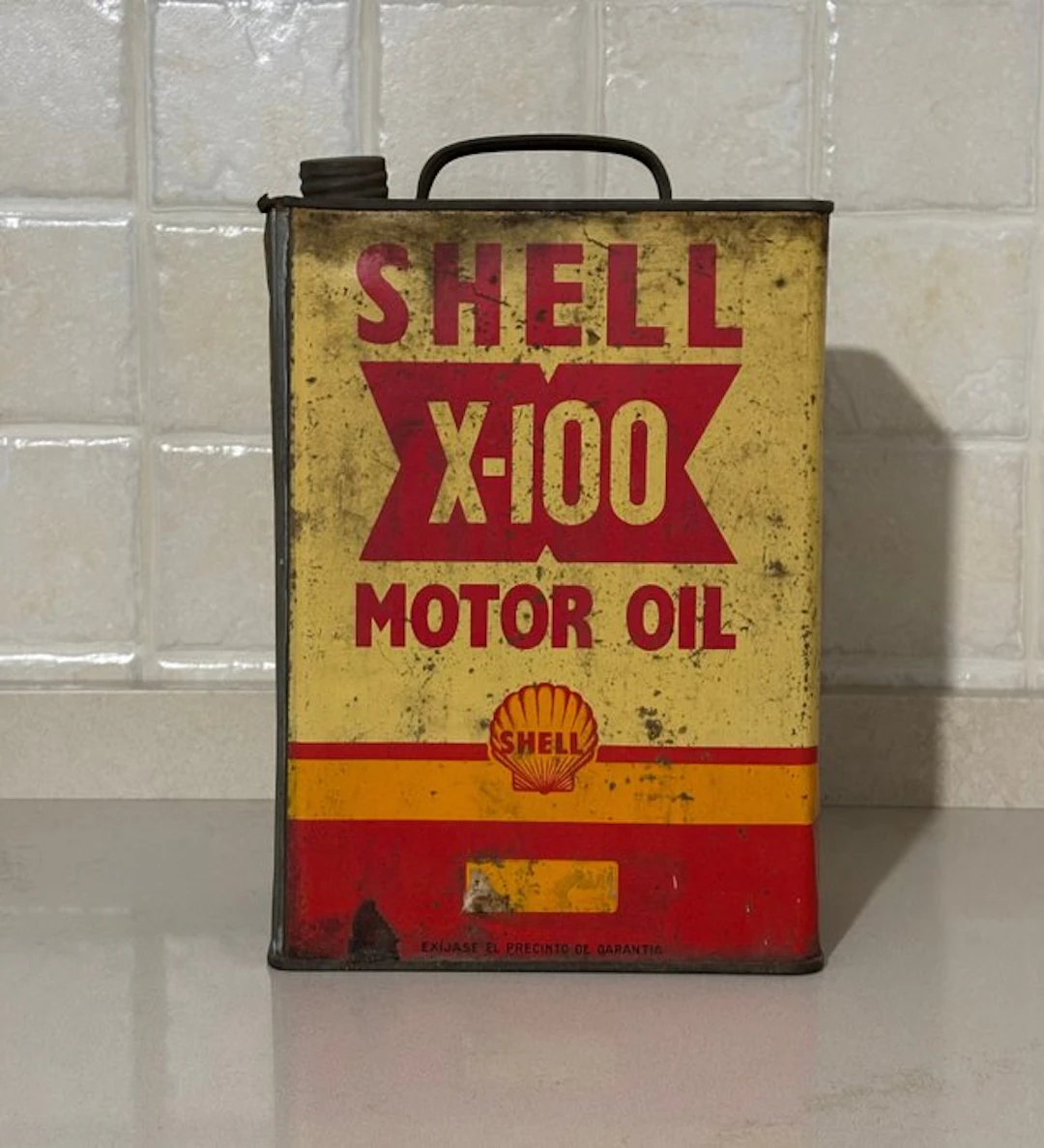 Shell - Oil can - Metal - Oil Can X100 Motor Oil