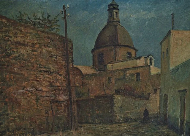 Alois Kohout (1891-1981) - Scorcio di Anacapri (Capri)