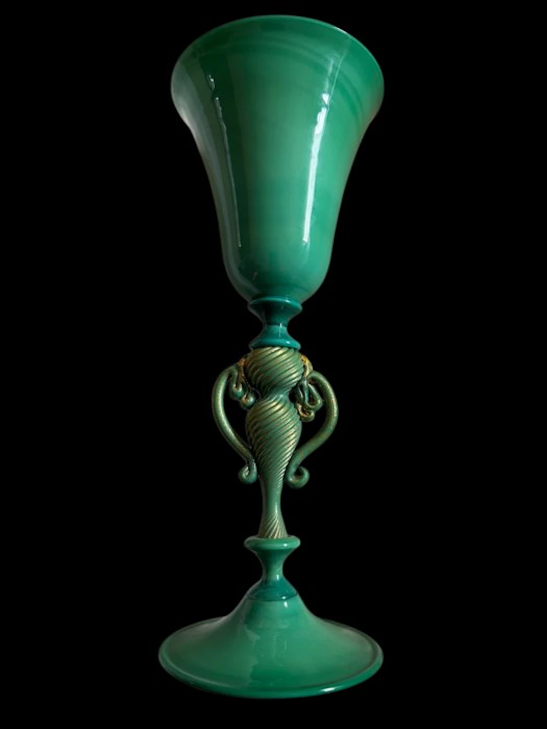 Murano - 1930-40 - Goblet - Murano glass - Calice Pasta Vitrea