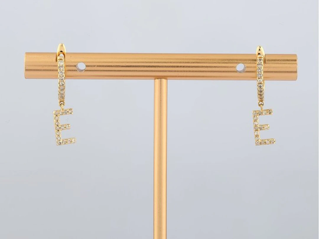 Earrings - 14 kt. Yellow gold - 0.23ct. tw. Diamond (Natural)