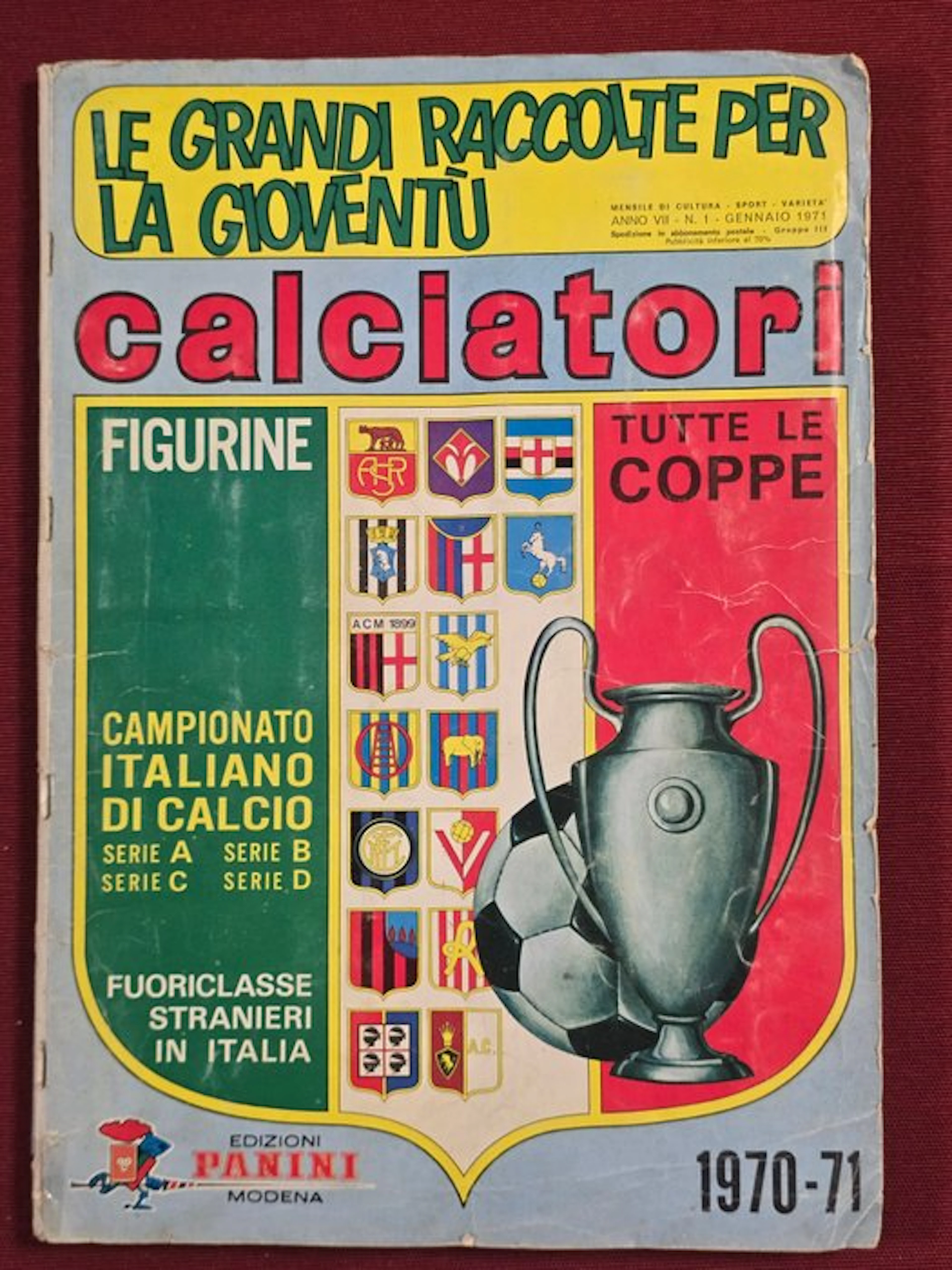 1970/71 Panini Calciatori Cedola parziale - 1 Complete album - Good (GD)