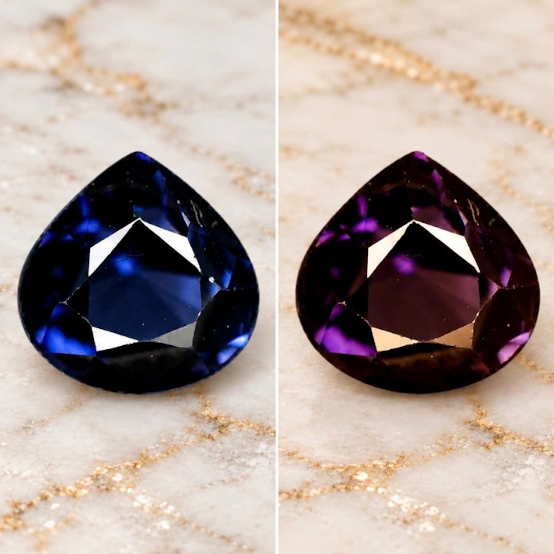 Blue, Purple Spinel - 1.06 ct - International Gemological...