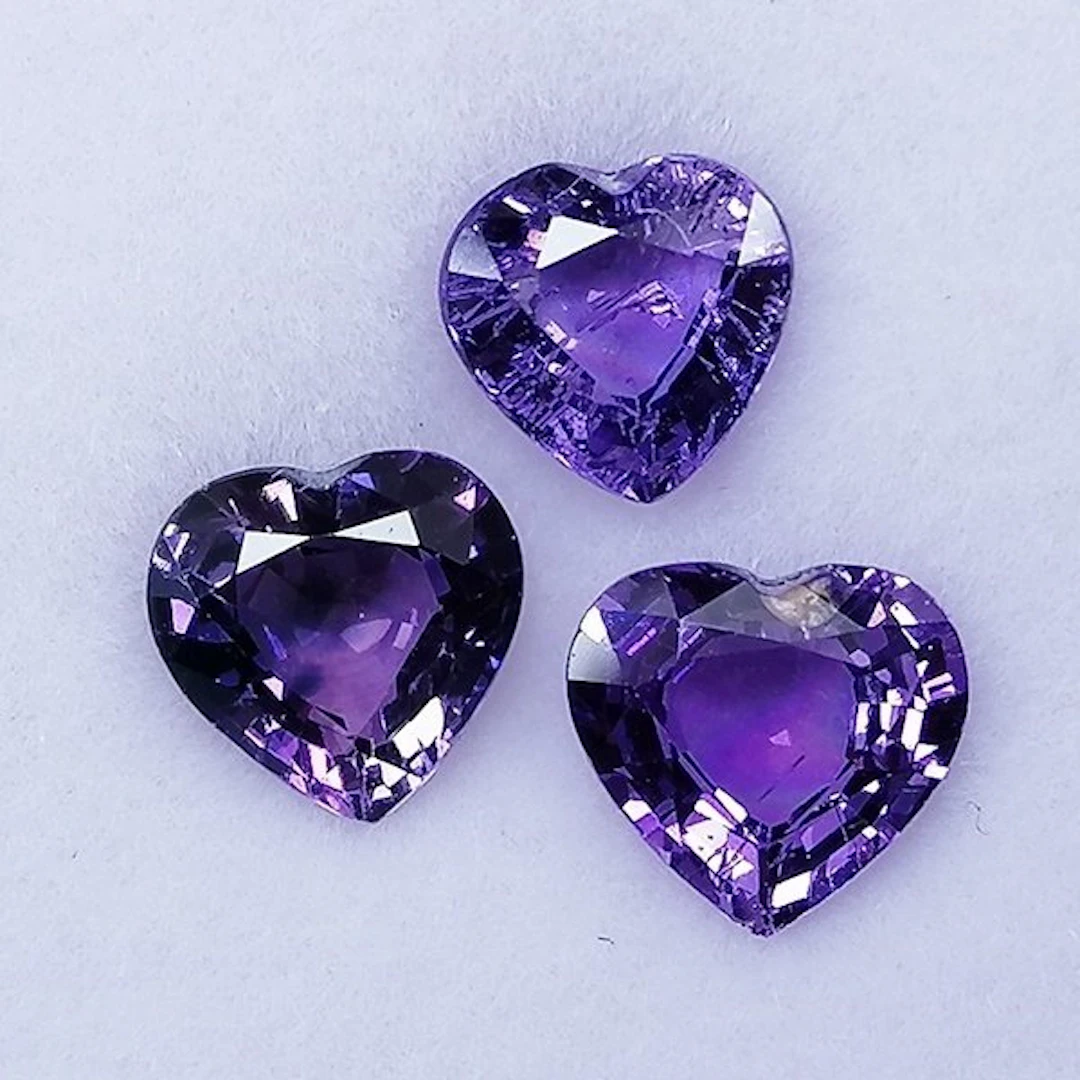 3 pcs Sapphire - 2.01 ct - Instituto Gemólogico Español...