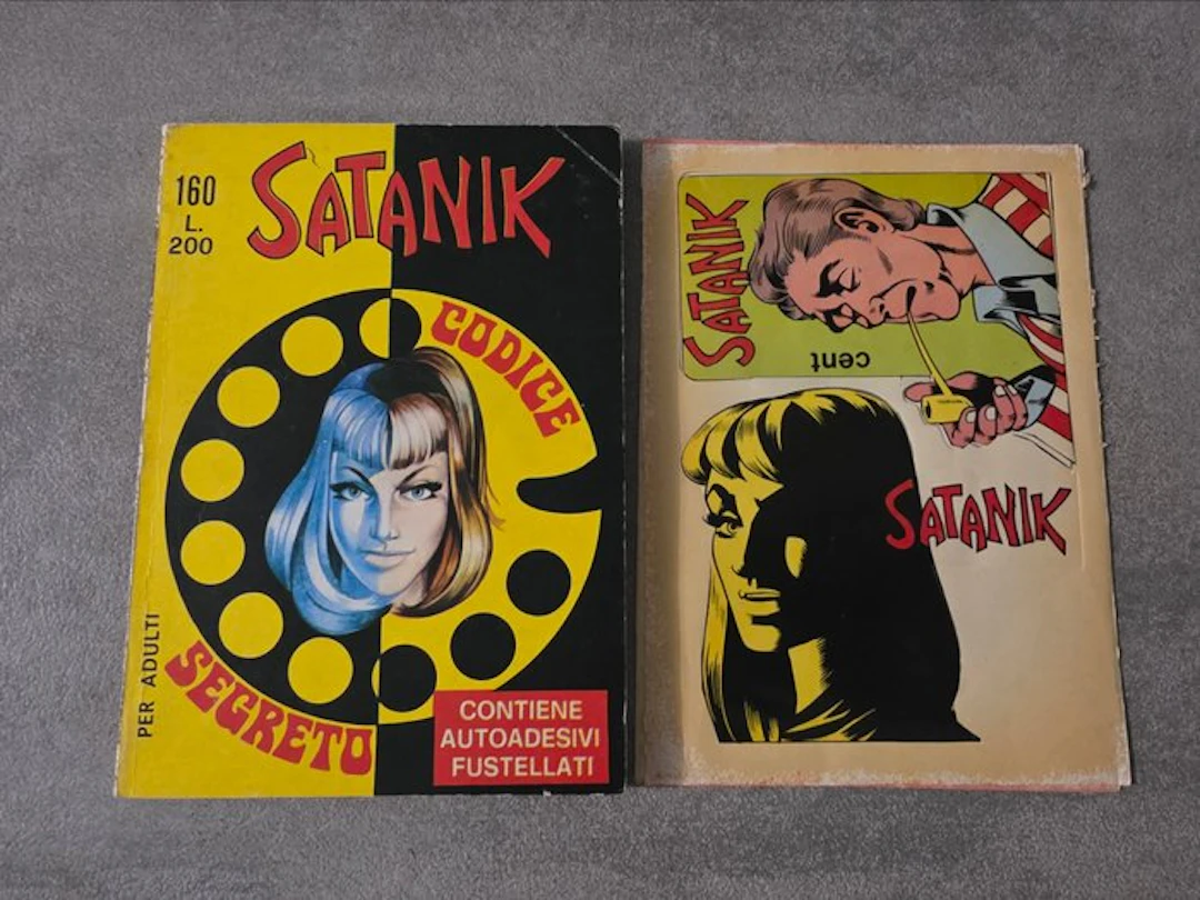 Satanik nn. 160 con adesivi originali - 1 Comic - First edition - 1967