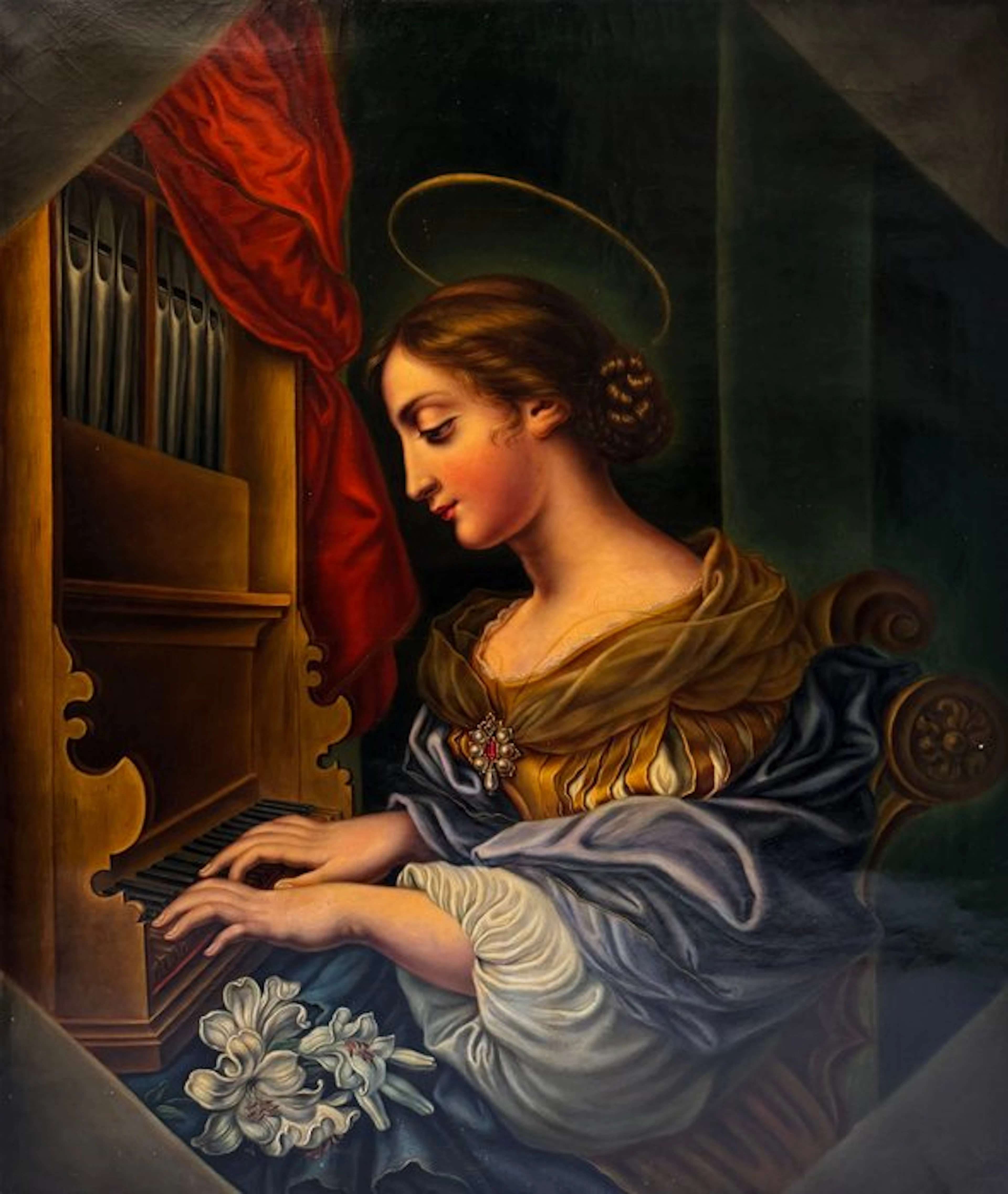 Carlo Dolci (1616-1686), After - Sainte Cécile