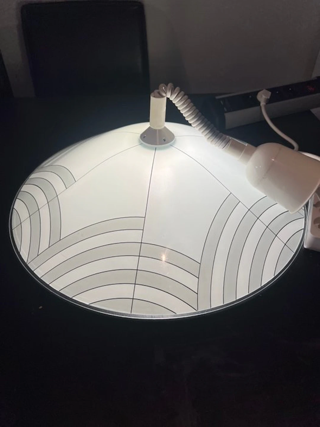 Hanging lamp - Glass - Rare Space-Age Lamp
