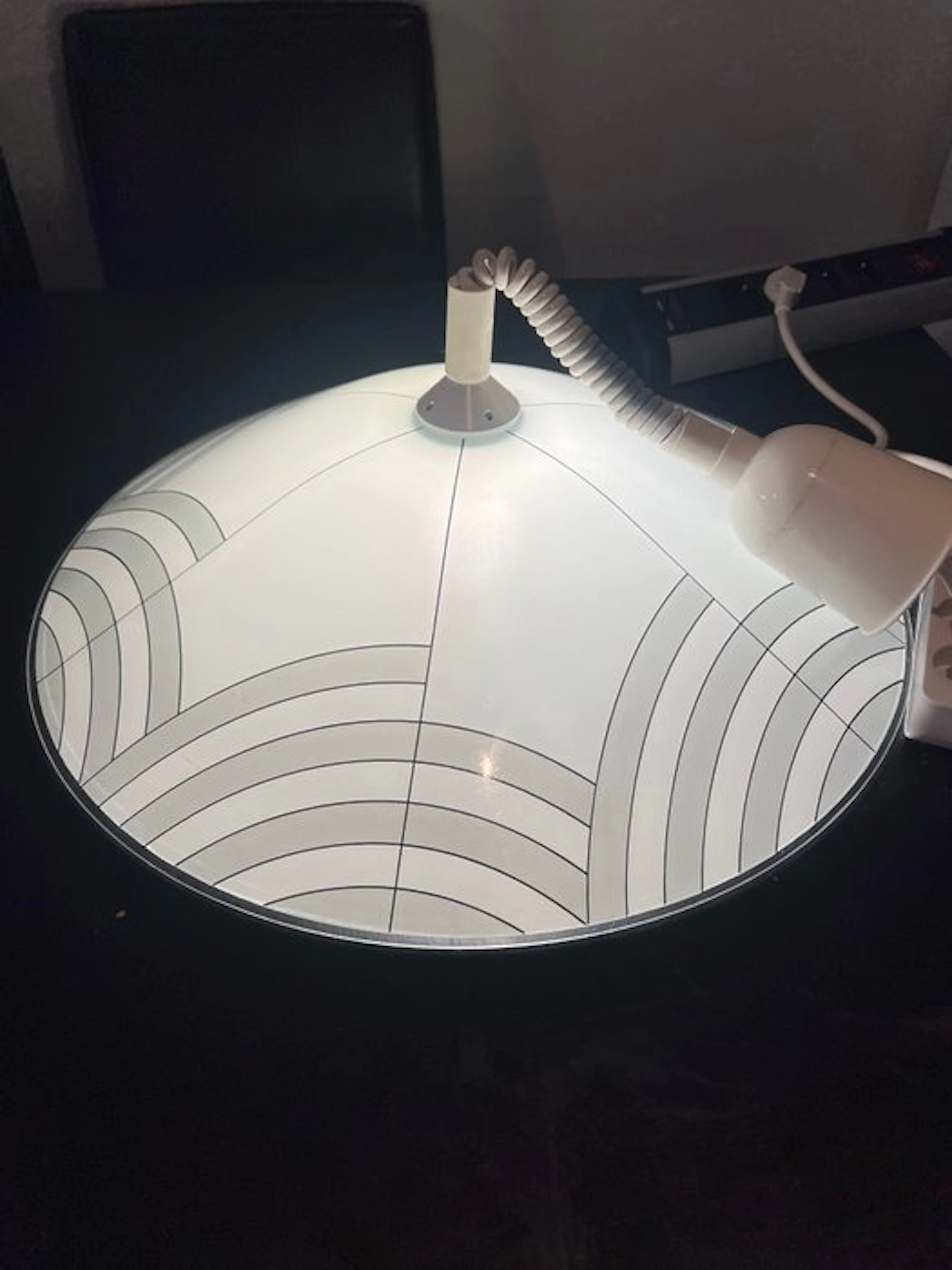 Hanging lamp - Glass - Rare Space-Age Lamp