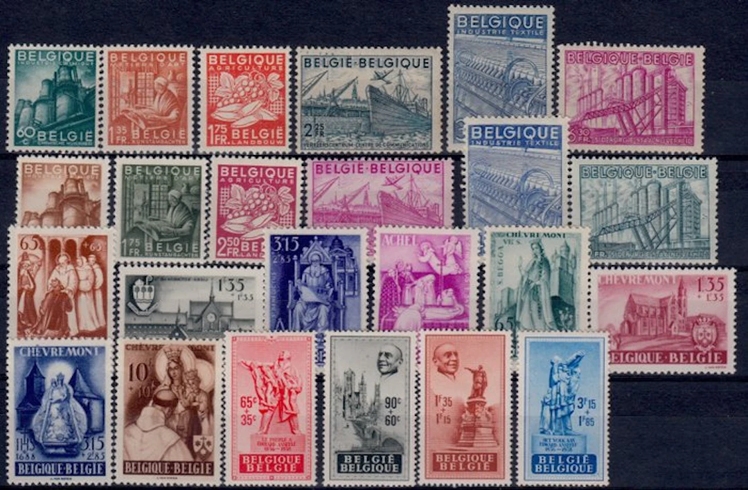 Belgium 1948 - calendar year 1948 - 761/791 + BL 26