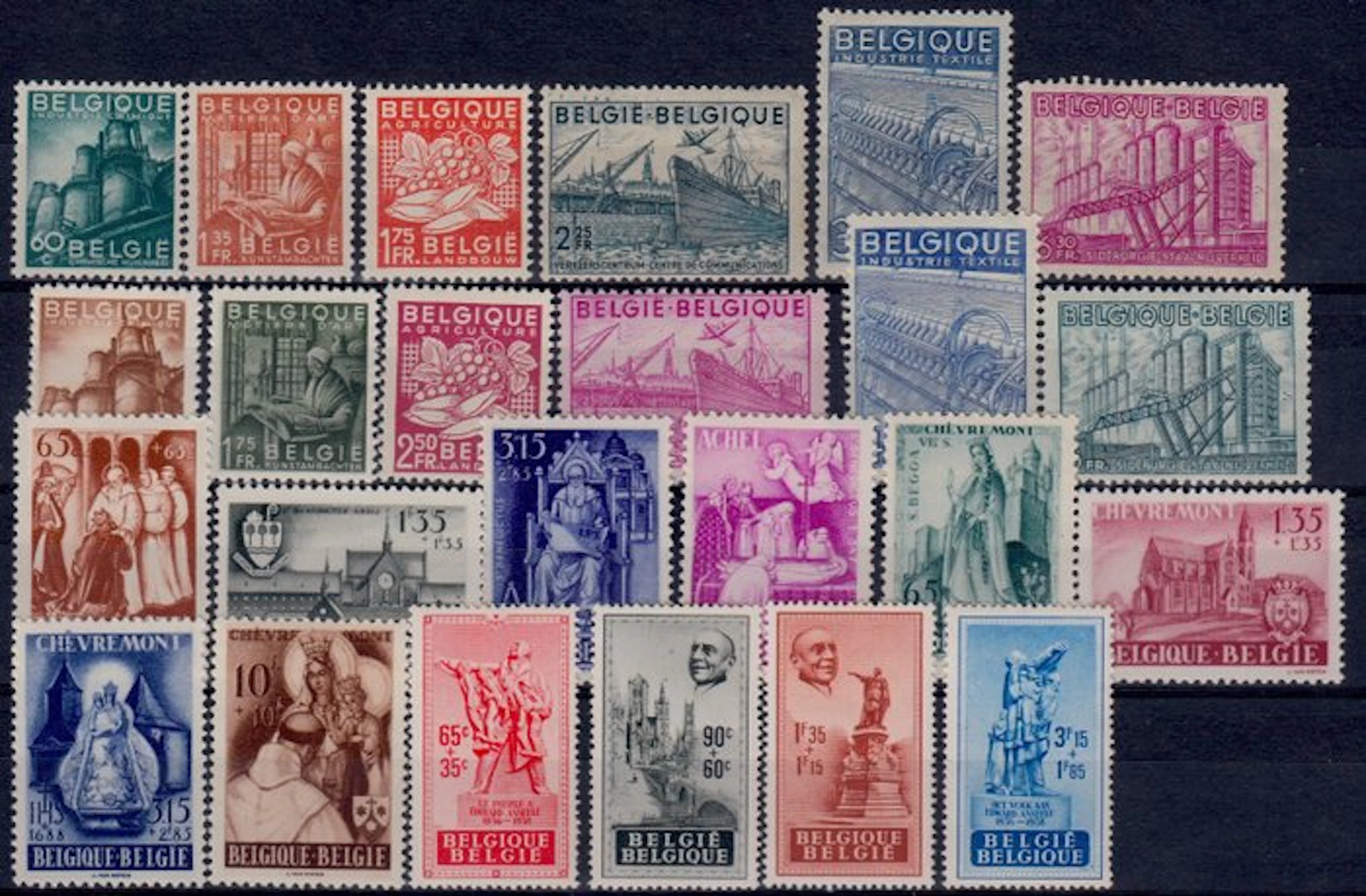 Belgium 1948 - calendar year 1948 - 761/791 + BL 26