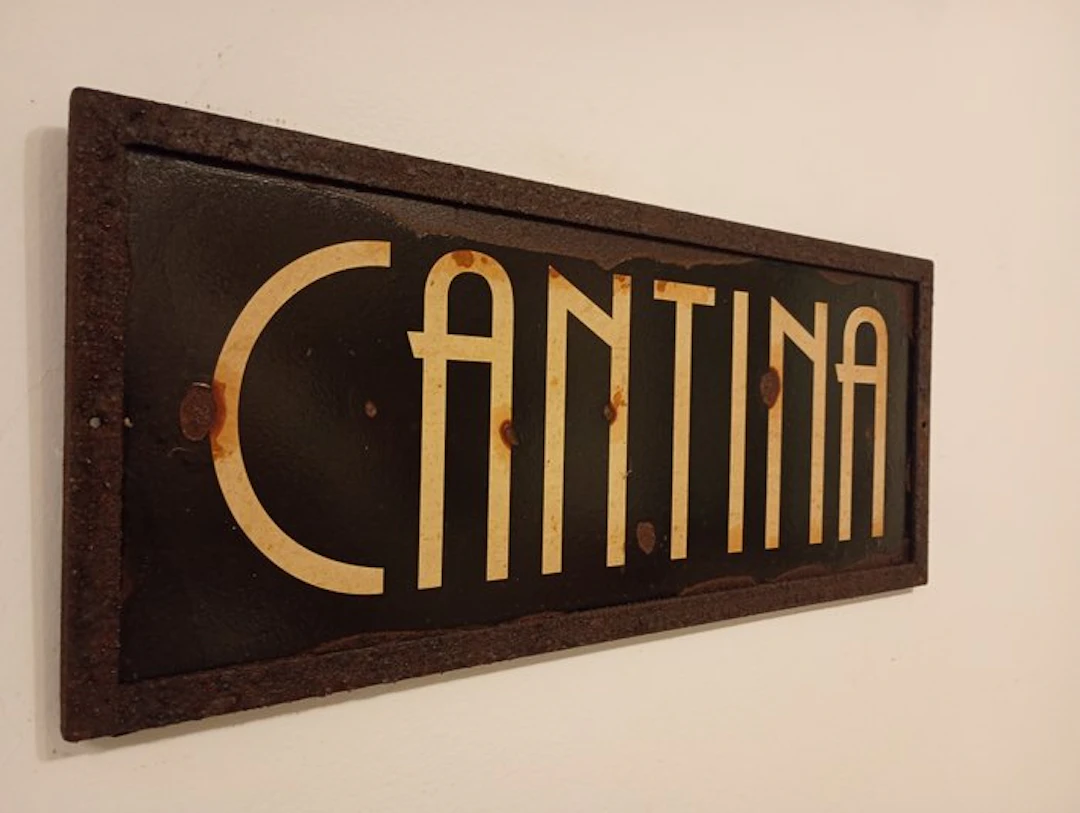 Marchesin insegne Rovigo - Iron sign for Cantina...