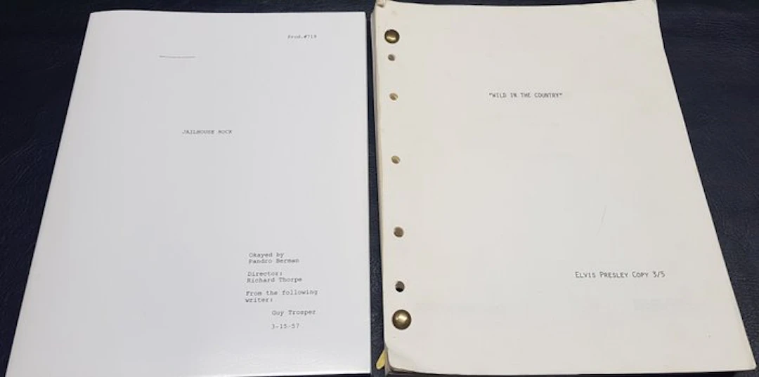 Jailhouse Rock, Wild In The Country - Elvis Presley - movie scripts
