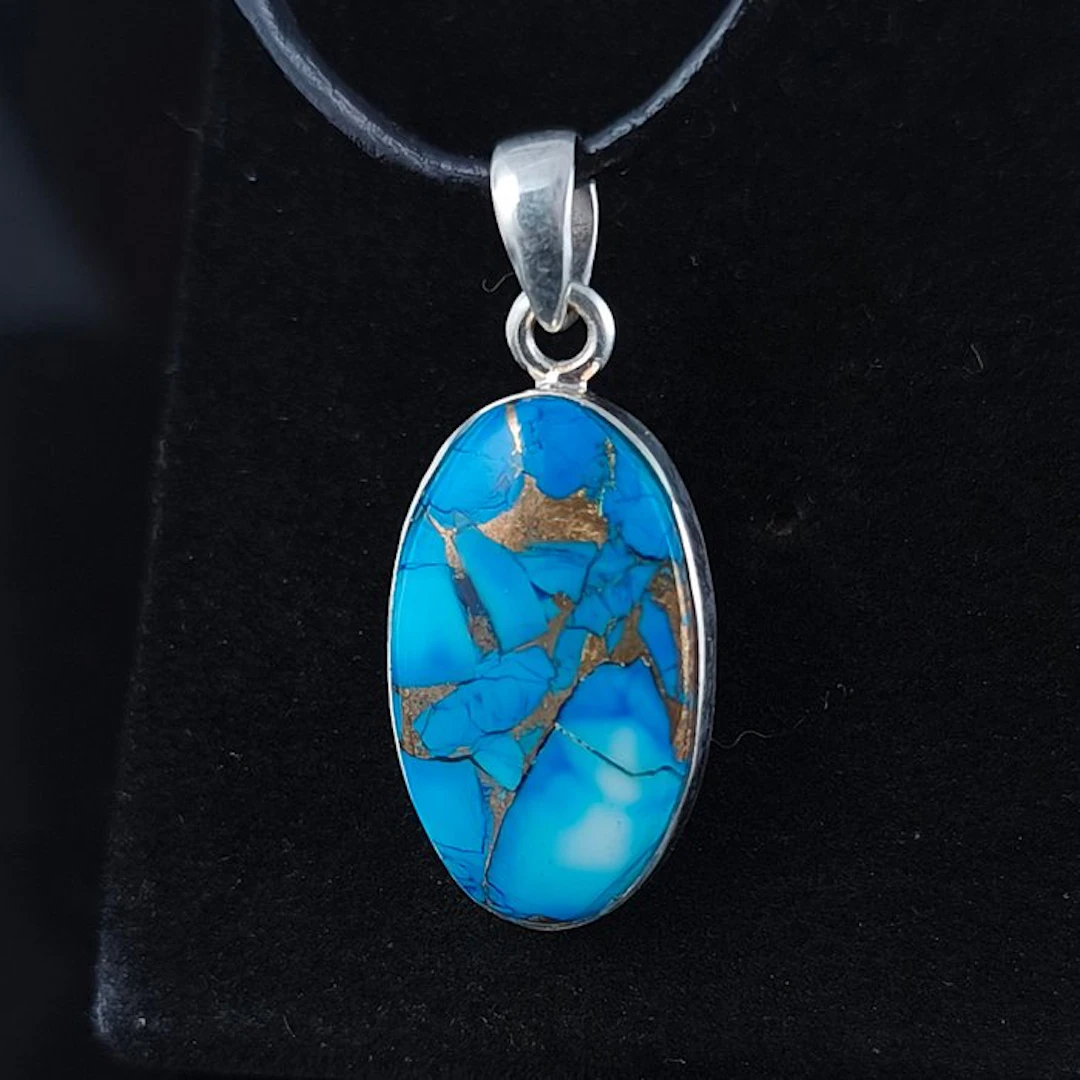 Turquoise - Silver - Pendant - ARIZONA pendant