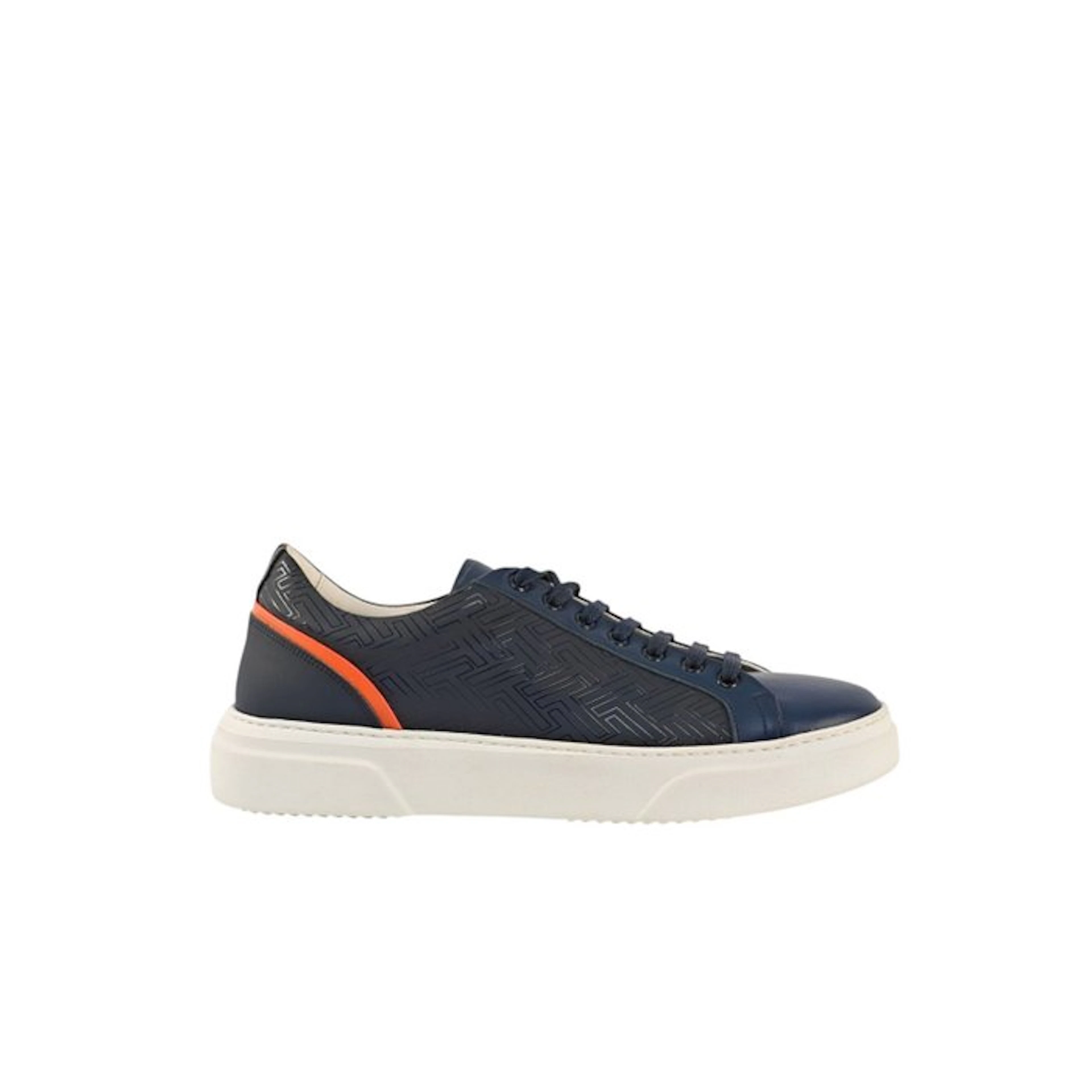 TESTONI - 8 UK - 42 IT - Sneaker Weaving Calf Navy Blue...