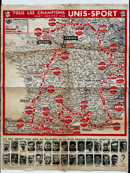 46 Cartes-photos Du Tour De France 1969 - Très Rare, Collection Cyclisme