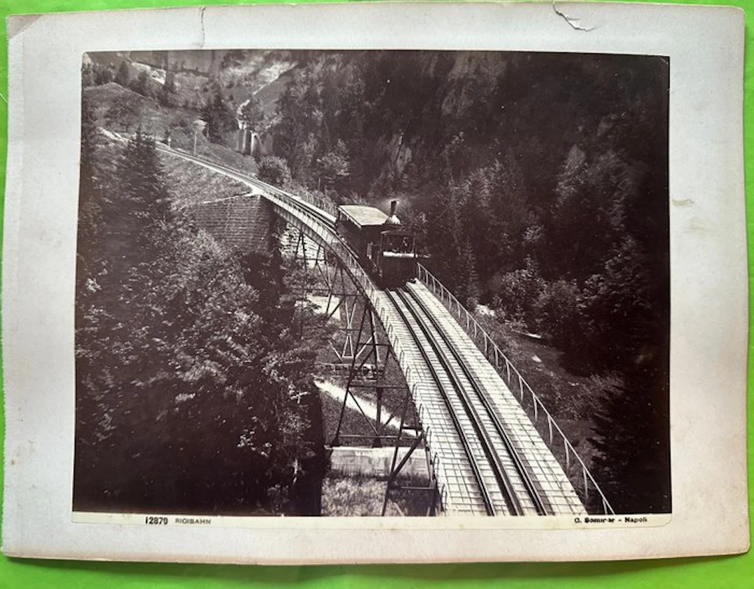 G. Sommer - Rigi Klosterli - Svizzera - Coppia di fotografie antiche dell’800