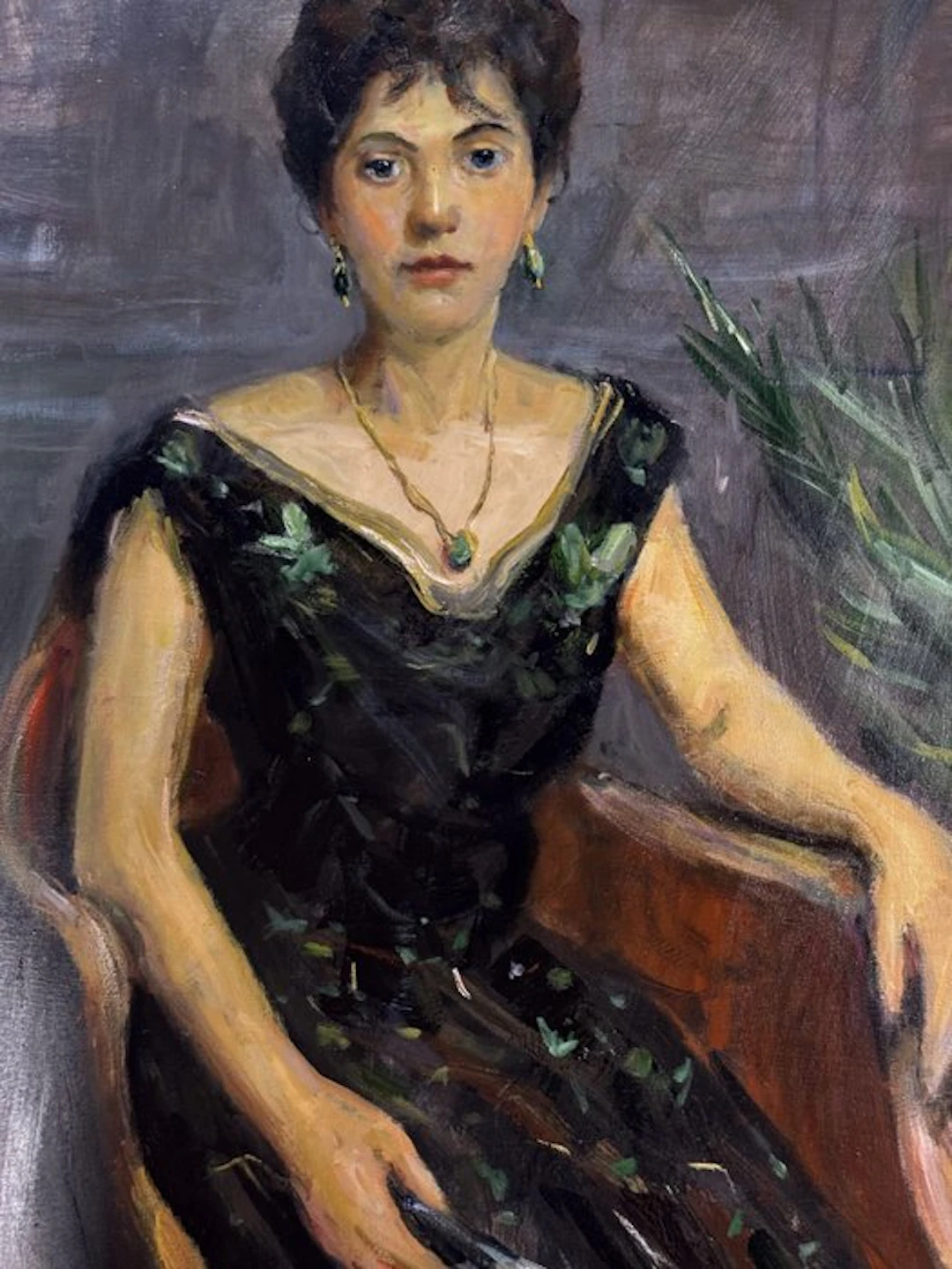 Italian school (XX) - Ritratto di donna seduta