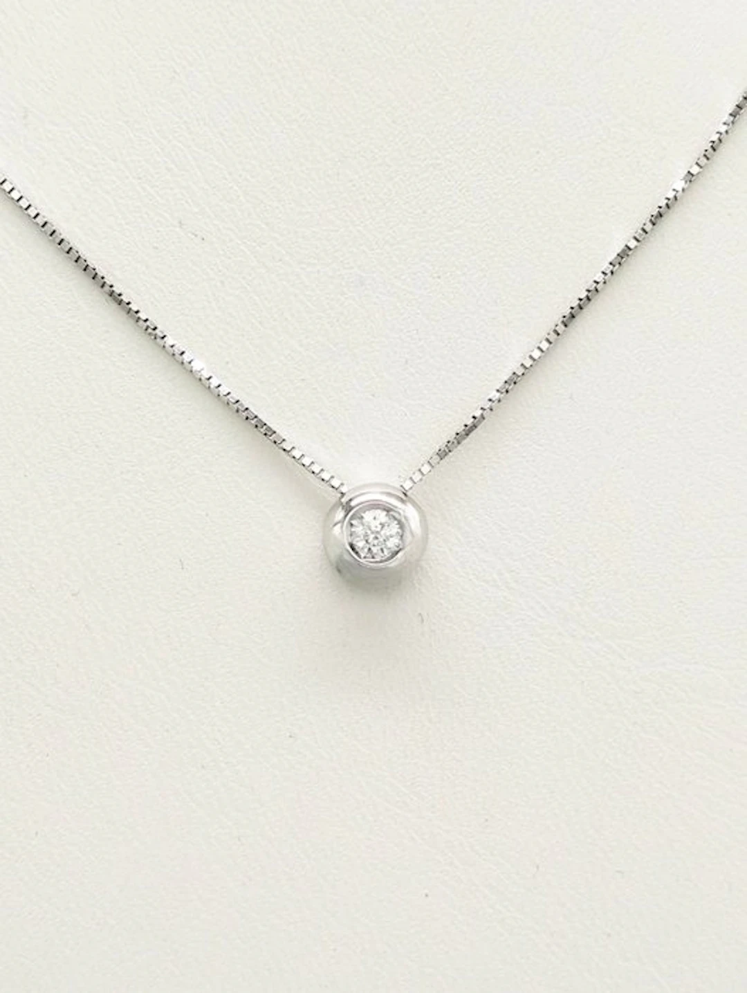 Necklace - 18 kt. White gold Diamond (Natural)
