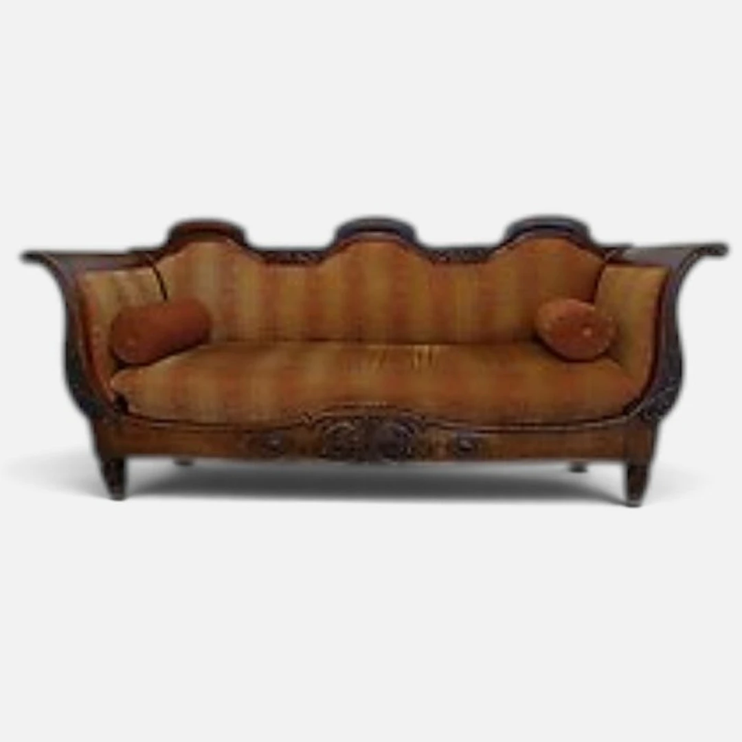 Sofa - Louis Philippe style - Walnut - Louis-Philippe sofa