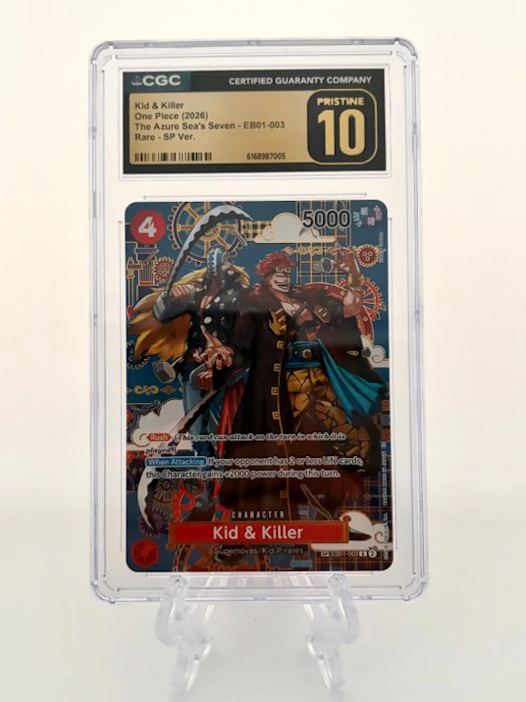 One Piece - 1 Graded card - One Piece - Kid & Killer- The...