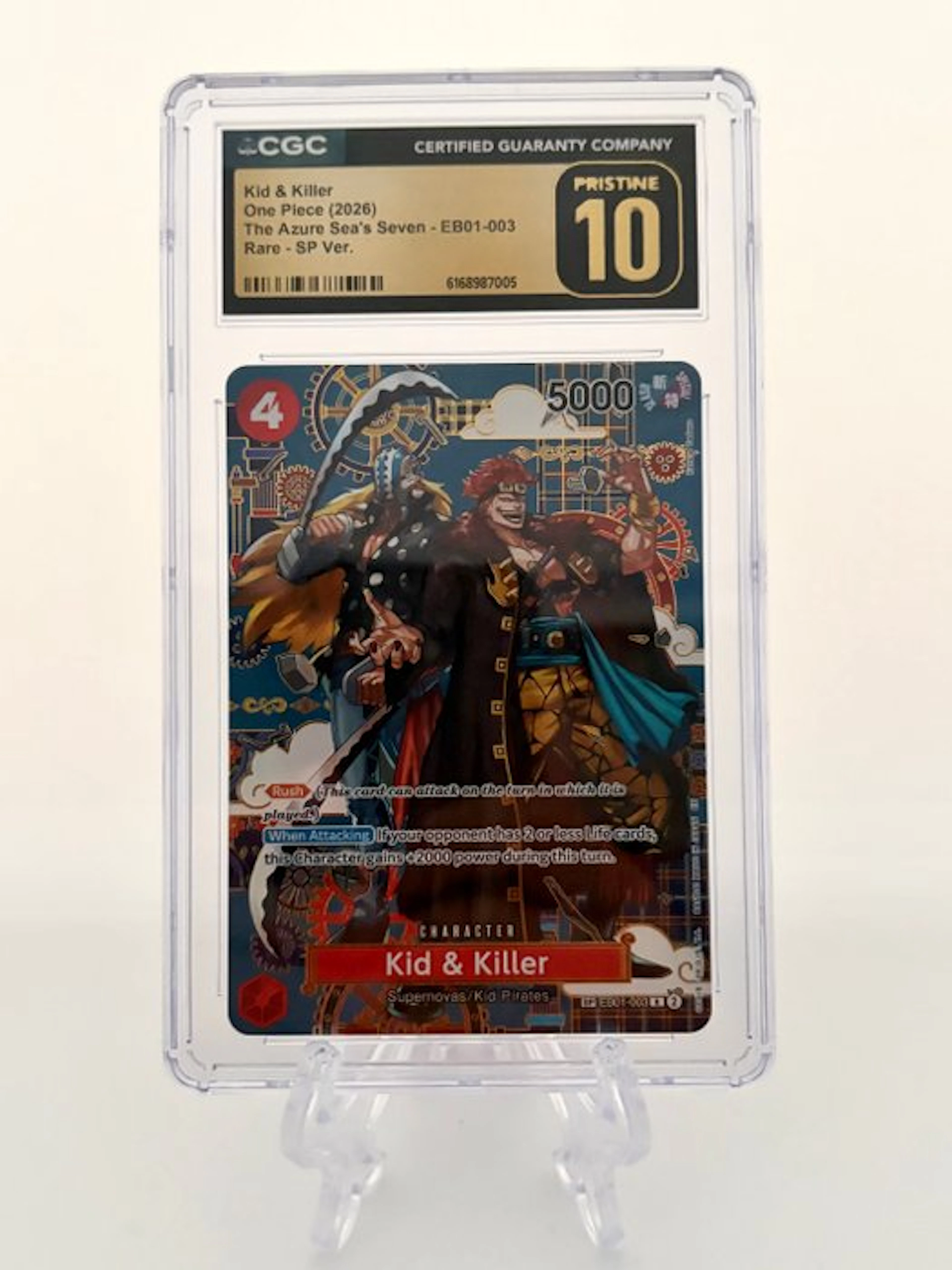 One Piece - 1 Graded card - One Piece - Kid & Killer- The...
