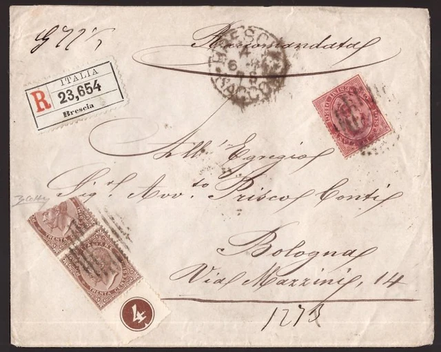 Italy Kingdom 1866 - 30 centesimi DLR TO with plate...