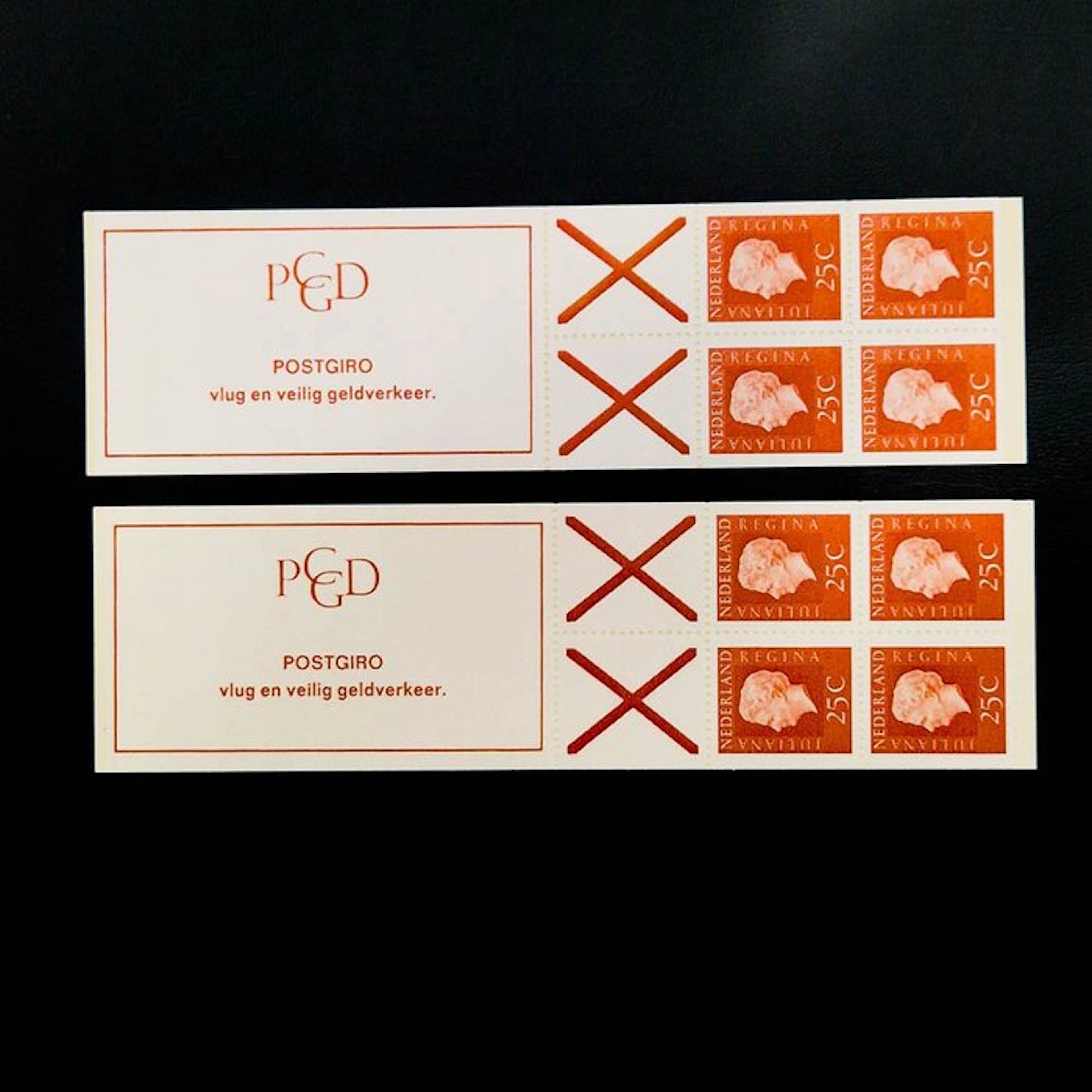 Netherlands 1969 - Machine booklets - Mint - NVPH PB9E & PB9Ef