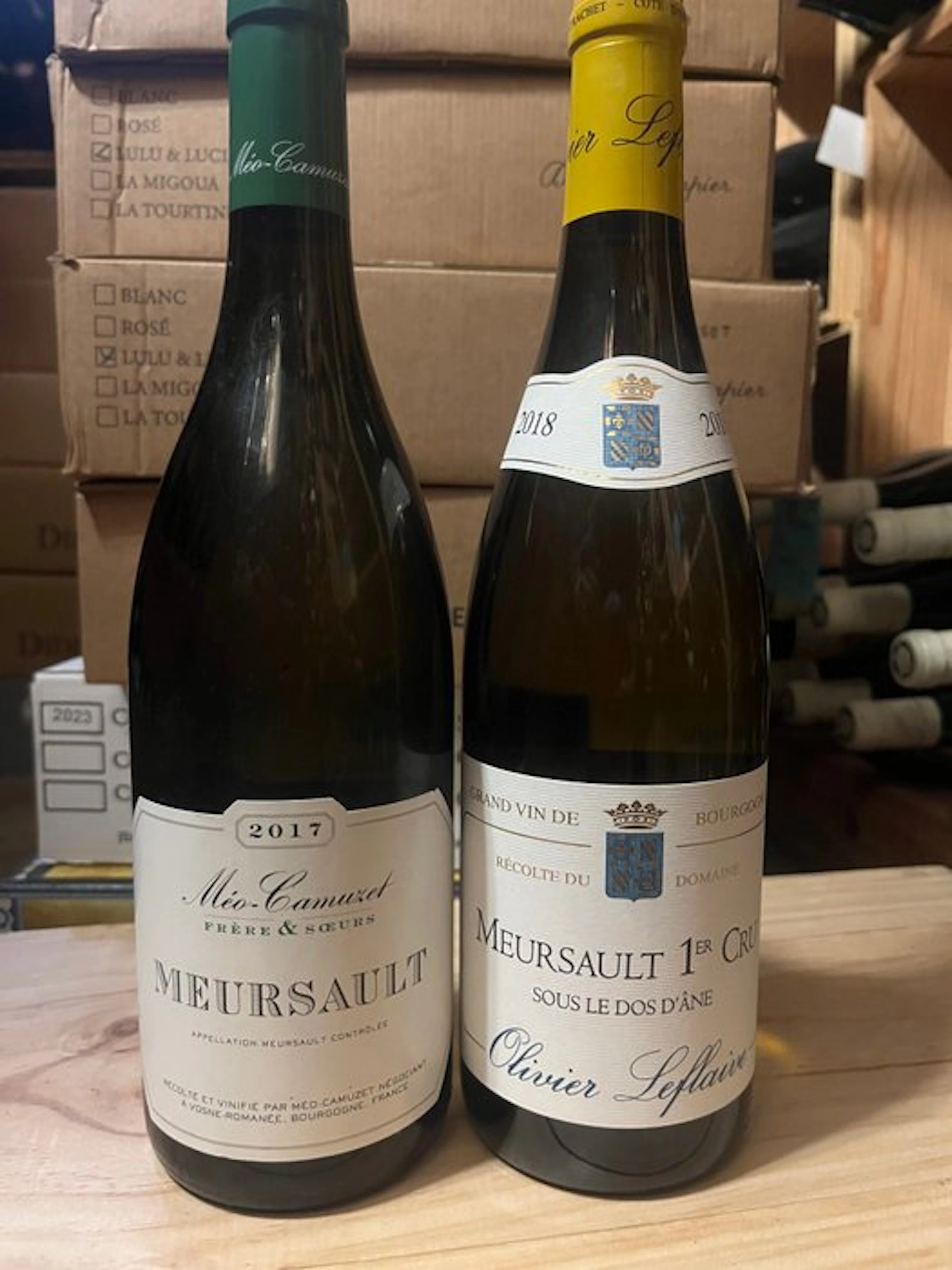2017 Méo-Camuzet & 2018 Olivier Leflaive 1° Cru "Sous le...