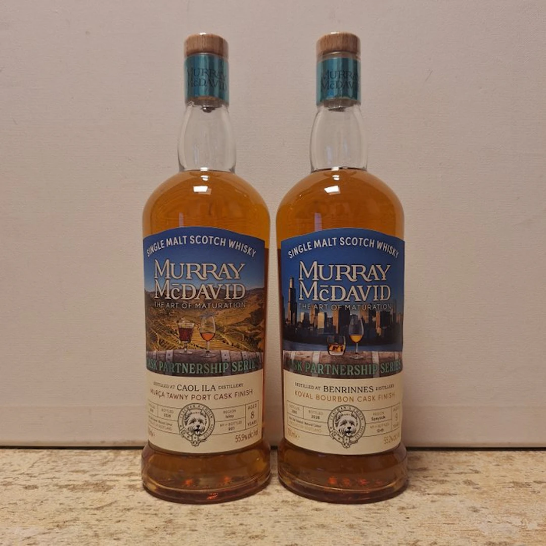 Caol Ila 2018 8yo + Benrinnes 2016 9yo - Murray McDavid - 700 ml - 2 flaskor