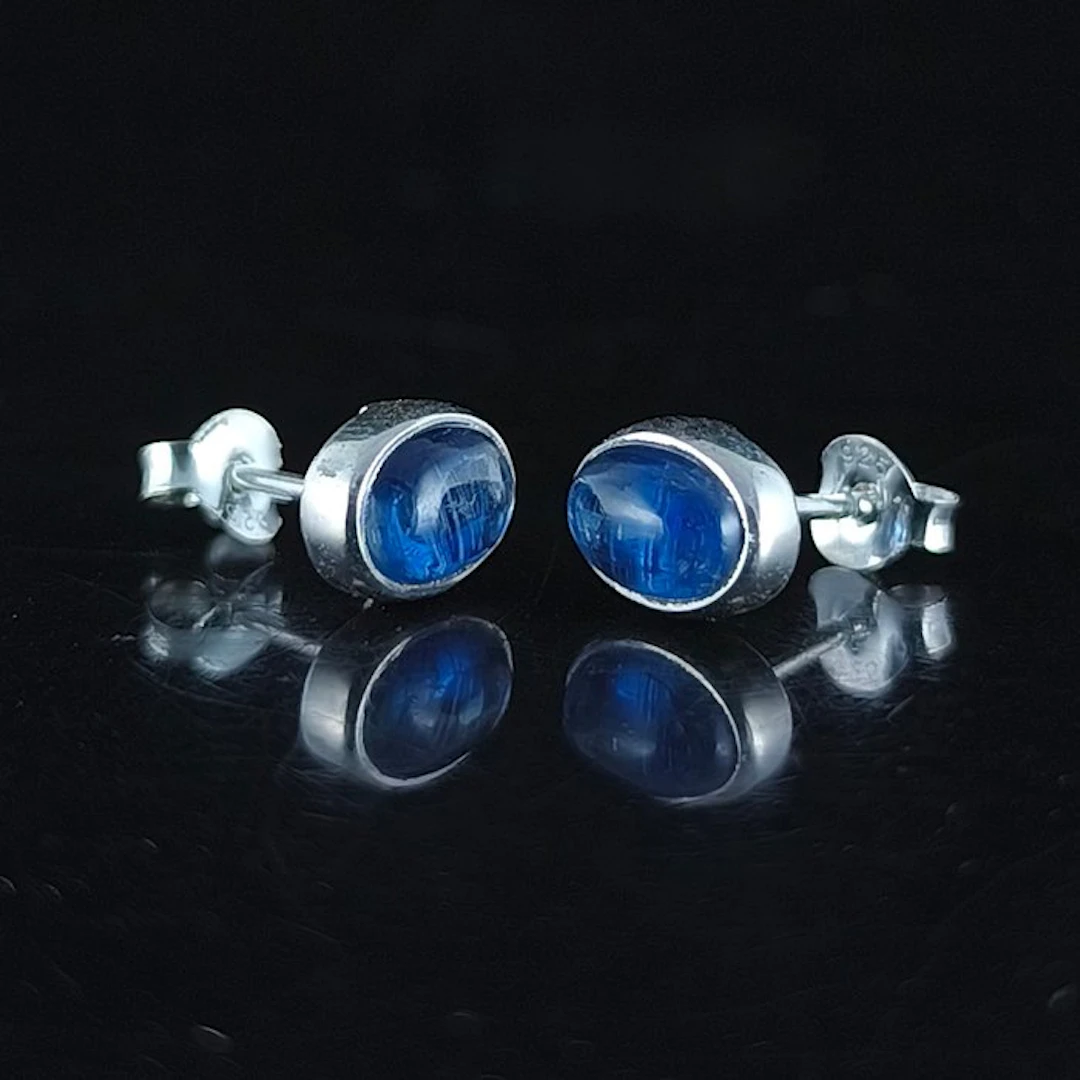 Kyanite - Silver - Earrings