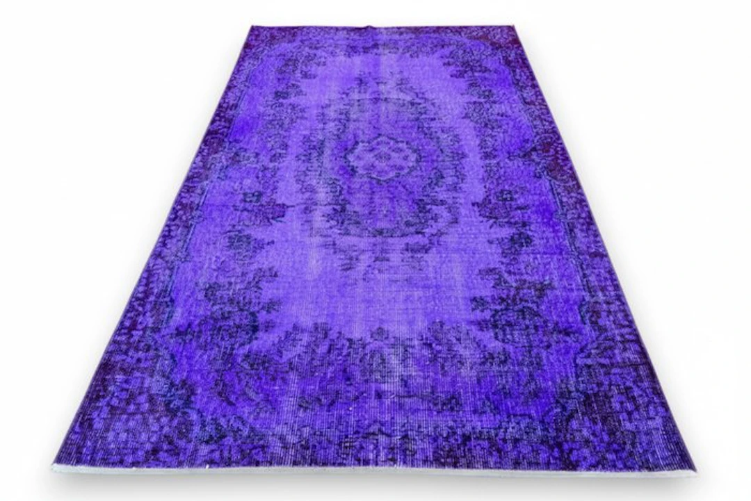 Purple vintage - Rug - 210 cm - 115 cm - √ handmade √ certificate